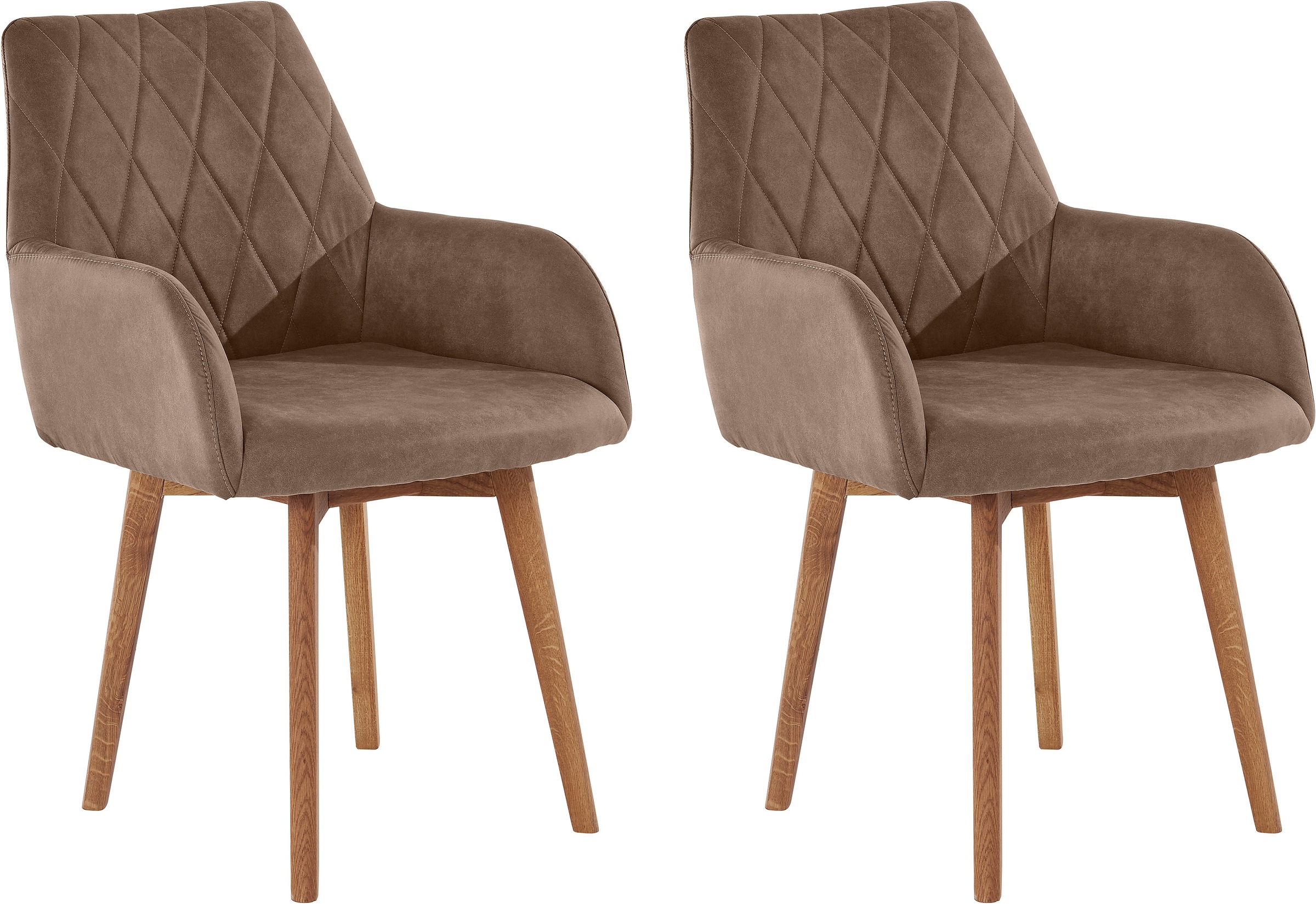Home affaire Esszimmerstuhl »Brest«, (Set), 2 St., Microfaser, Armlehnstuhl günstig online kaufen