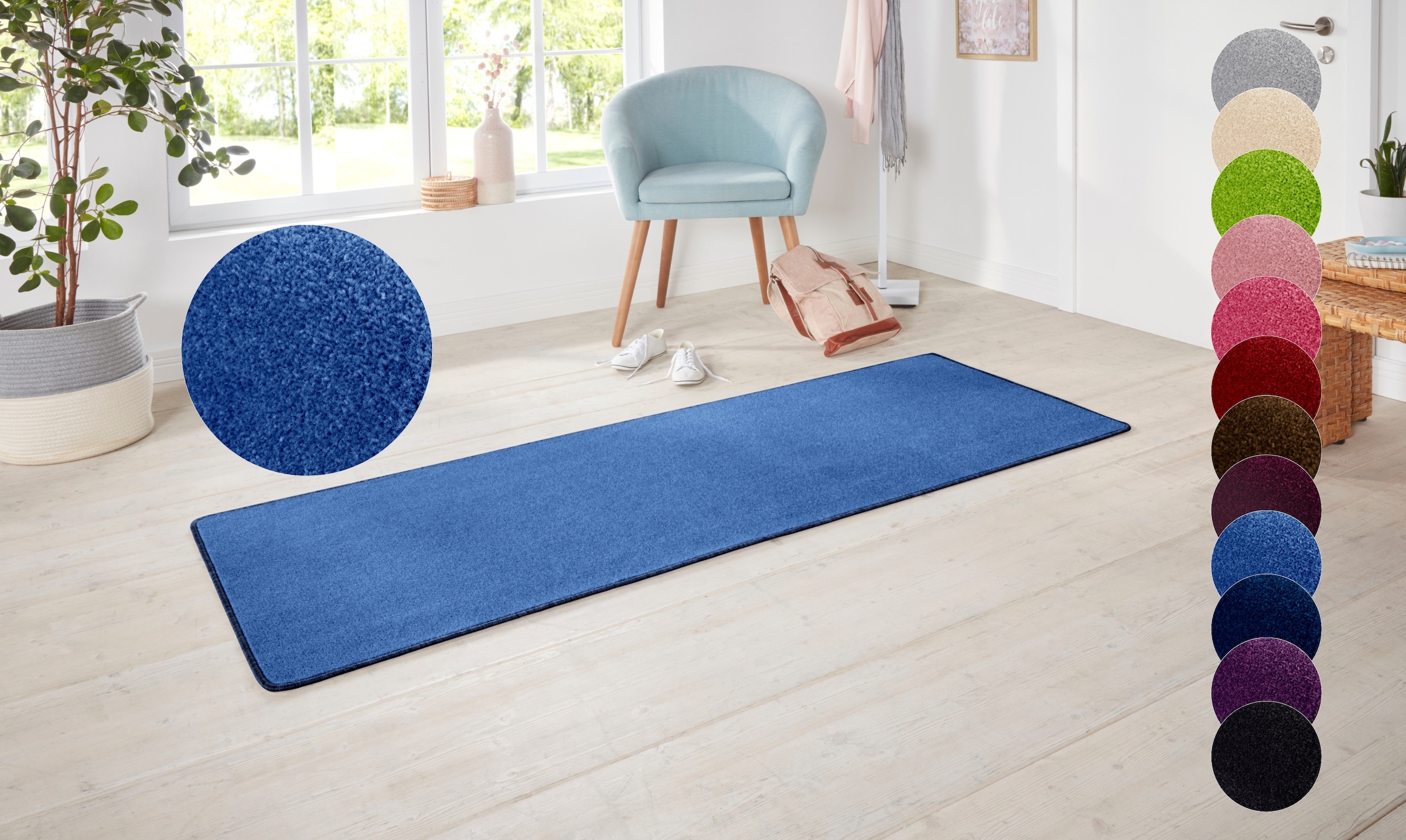 HANSE Home Teppich »Shashi«, rechteckig, 8,5 mm Höhe, Kurzflor, Unifarben, günstig online kaufen
