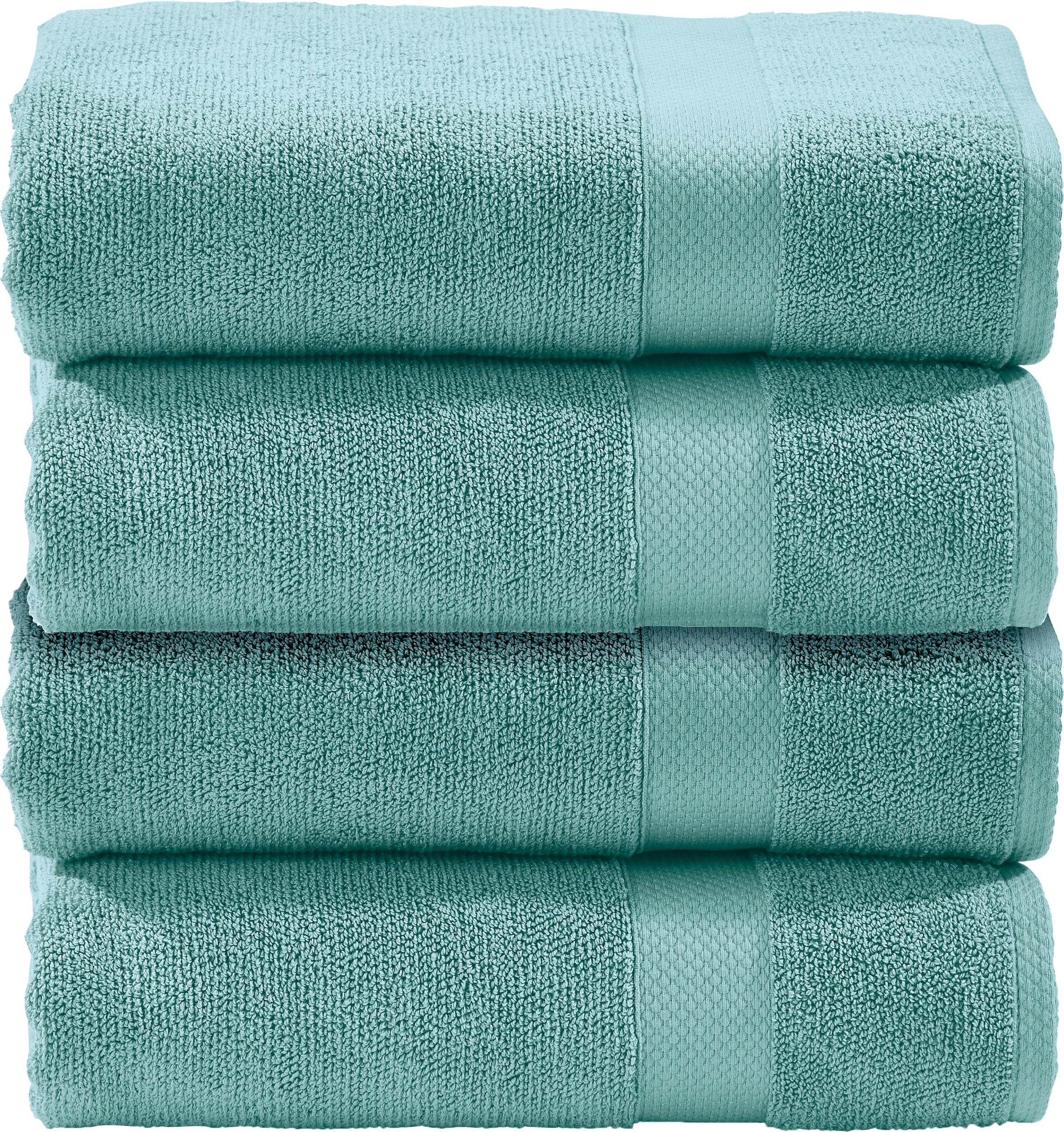 done.® Gästehandtuch »Deluxe«, (Set, 4 St., 4 Gästetücher (30x50 cm), Uni F günstig online kaufen