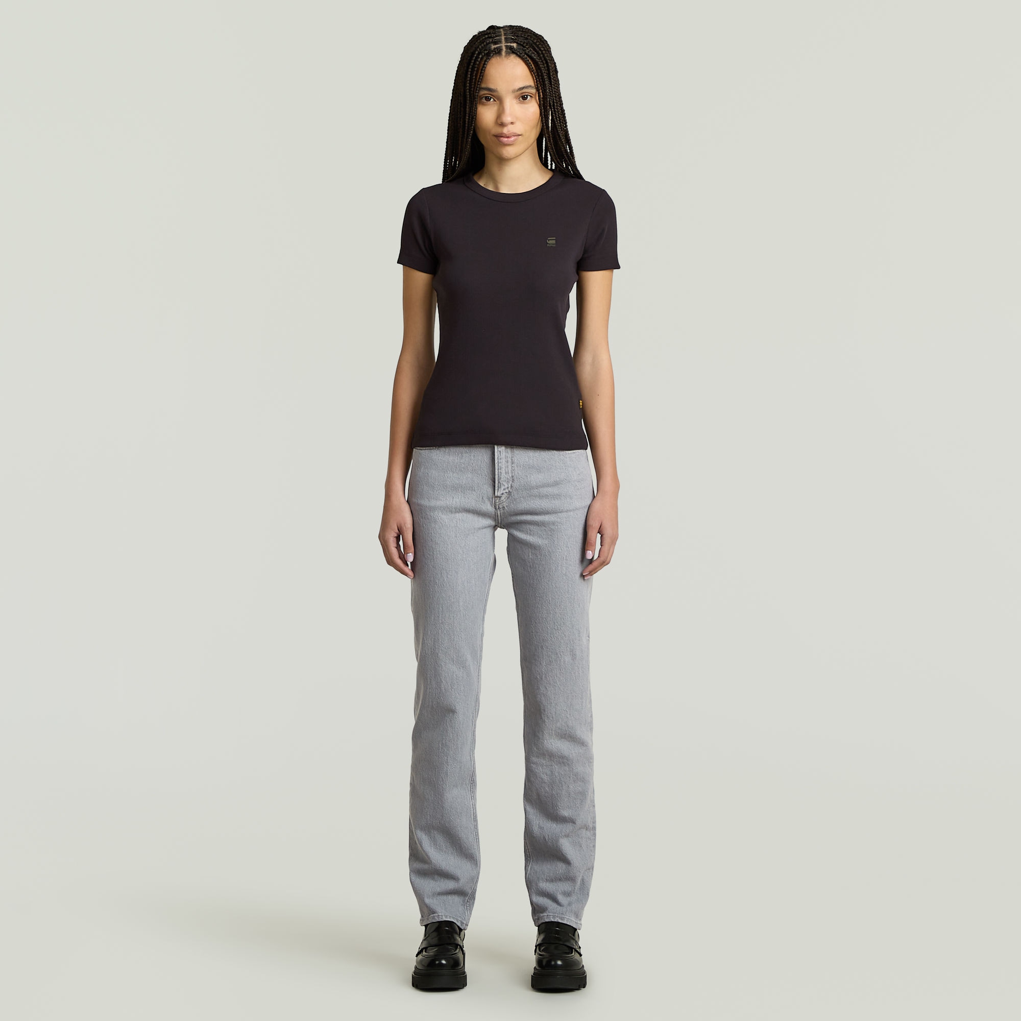 G-STAR T-Shirt »Rib Cap Sleeve«, aus Rippjersey