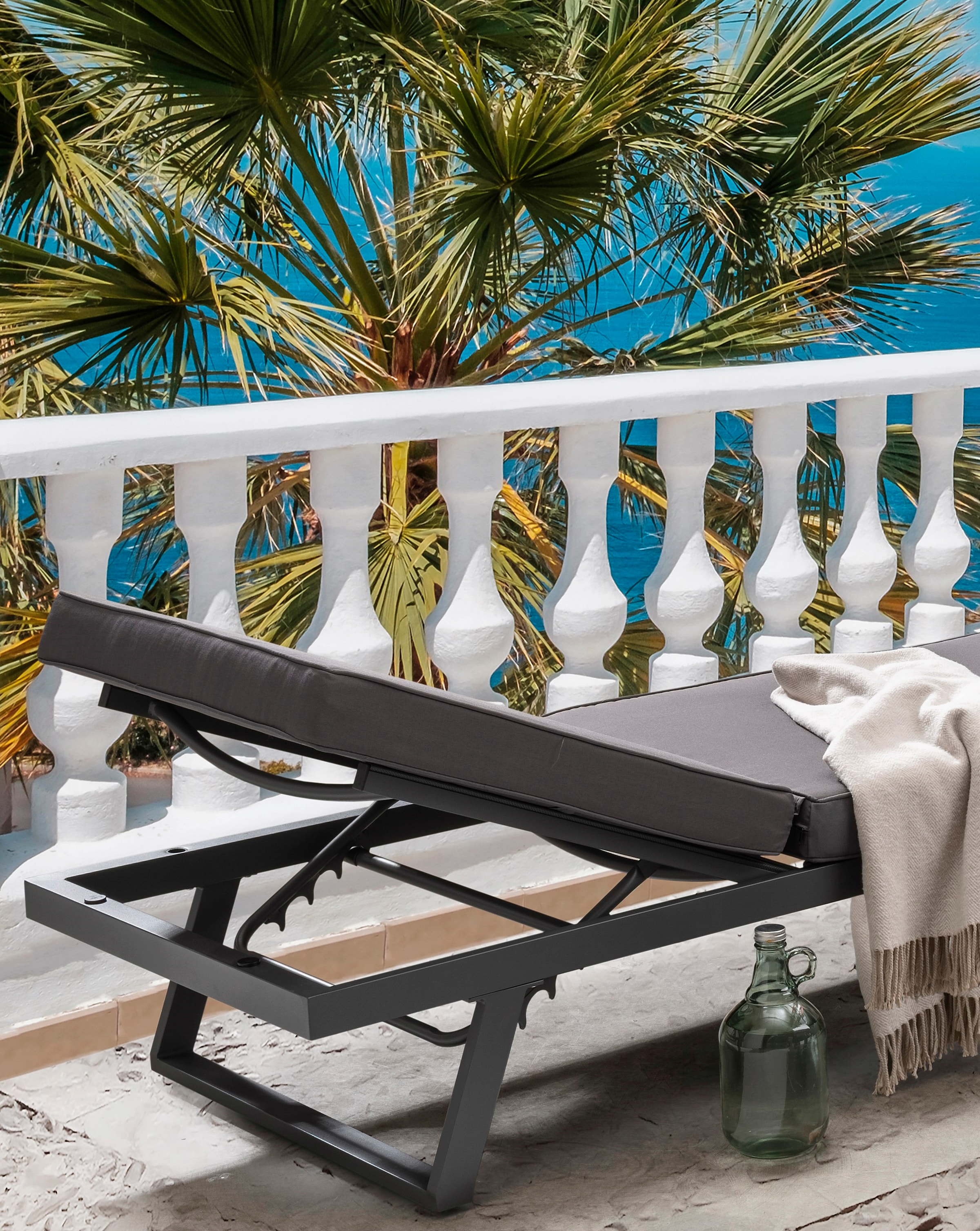 Destiny Gartenlounge-Set »MANHATTAN«, (13 tlg., 2x Schenkel, 1x Hocker, inkl. Auflagen), Aluminium, Textilene