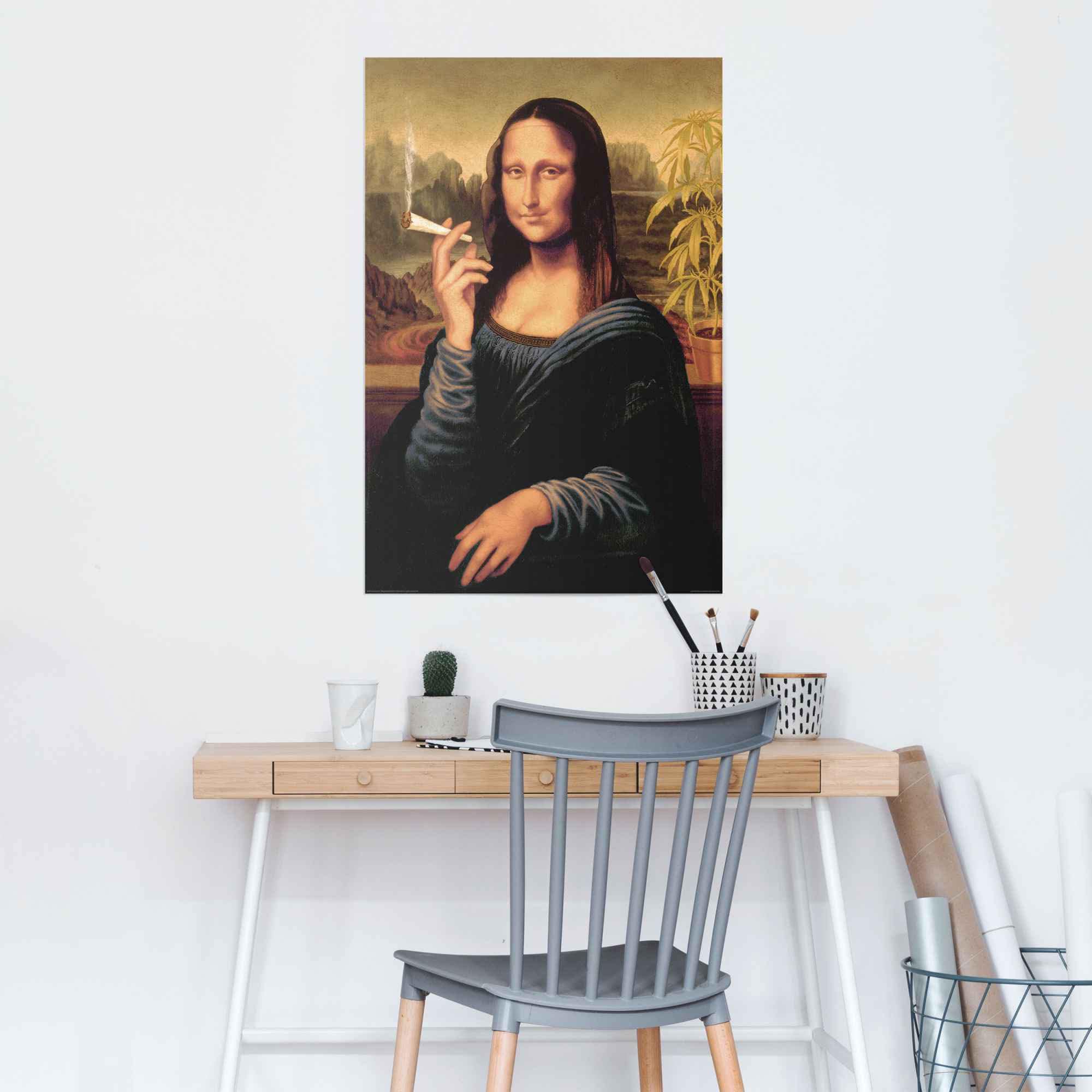 Reinders! Poster »Poster Mona Lisa joint«, Menschen, (1 St.) günstig online kaufen