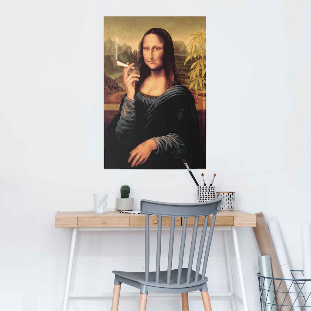 Reinders! Poster »Poster Mona Lisa joint«, Menschen, (1 St.)