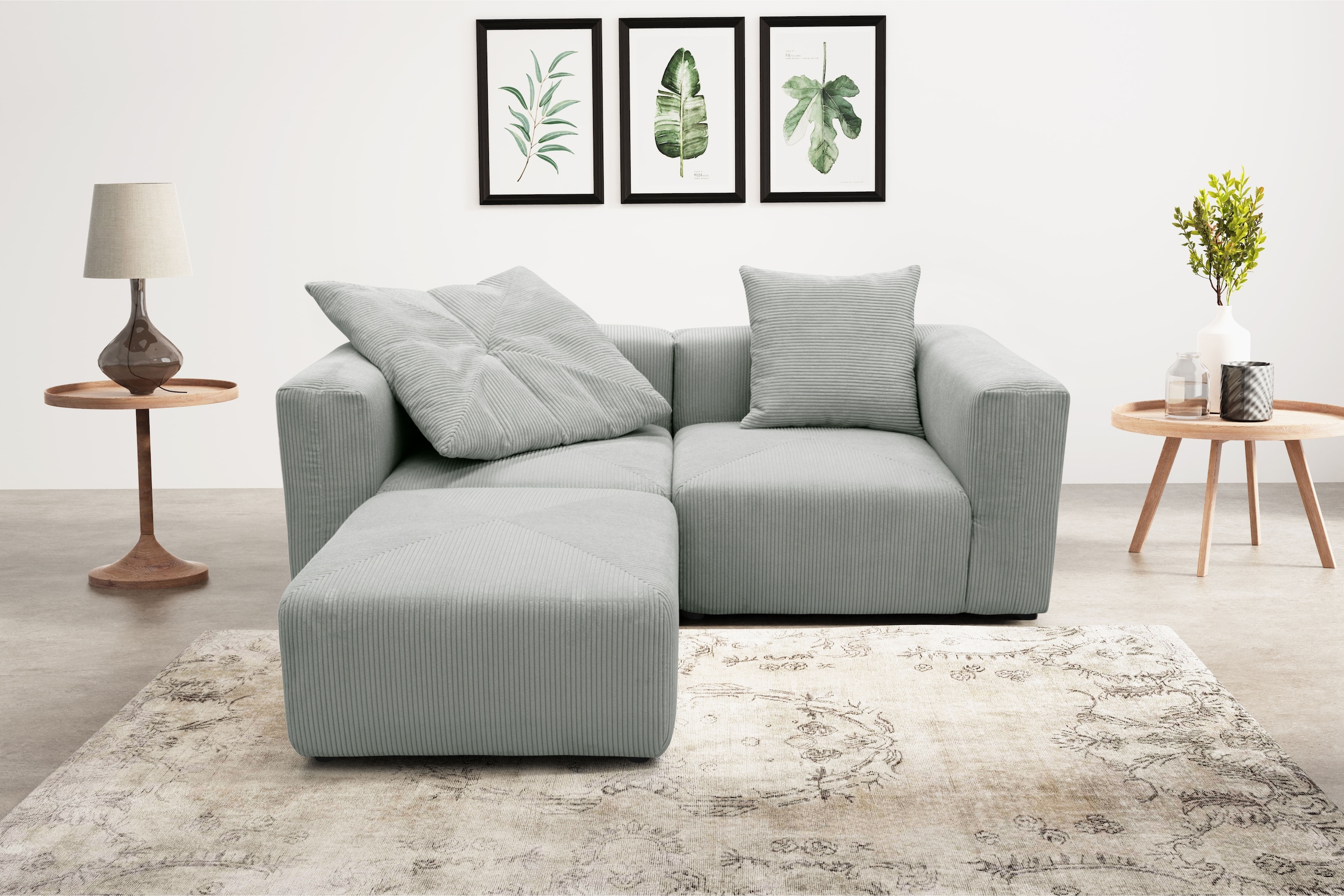 Home affaire Ecksofa »Gerrid L-Form« Cord, Modulsofa, bestehend aus 2 Eckel günstig online kaufen