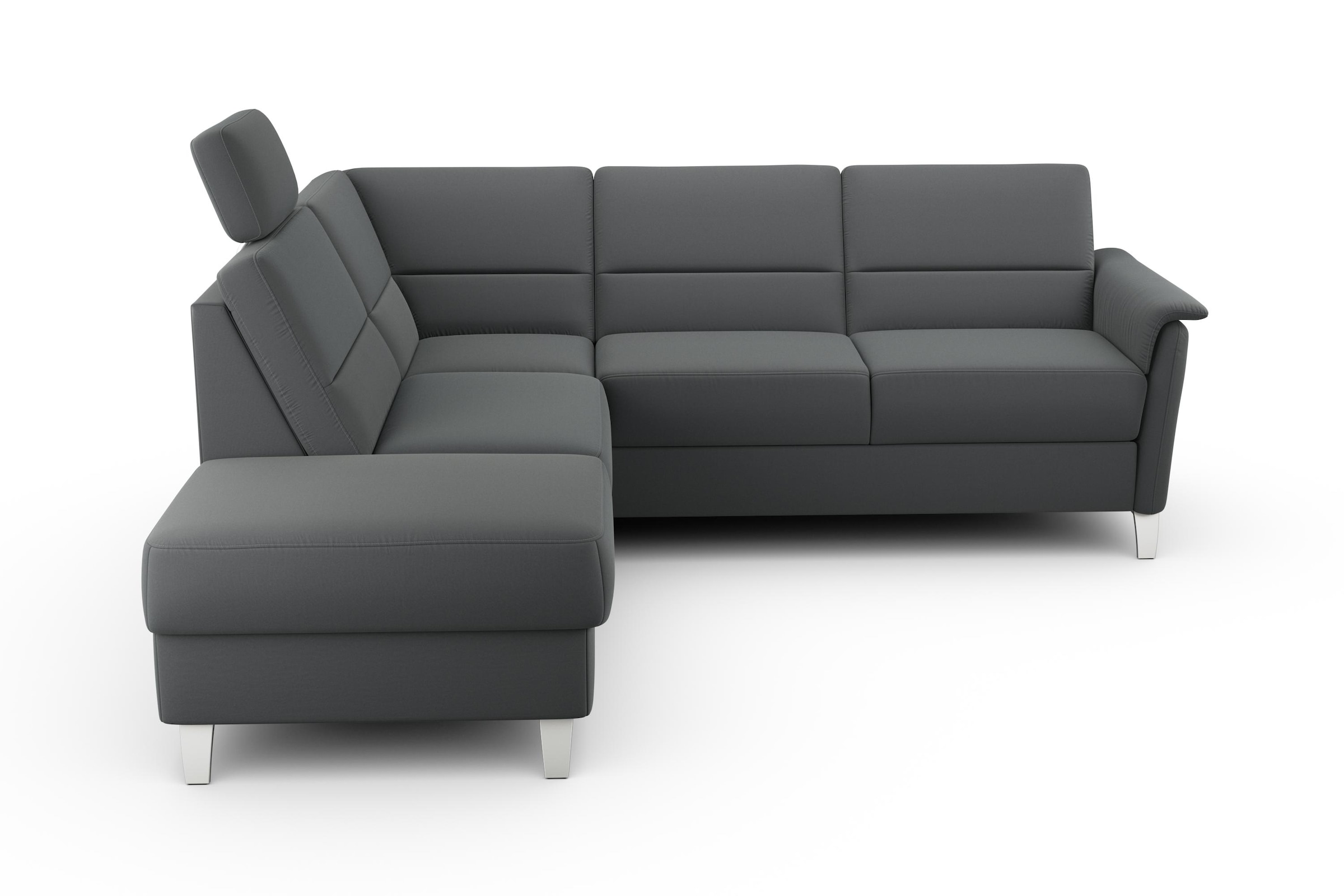 sit&more Ecksofa »Palmera L-Form«, Federkern, wahlweise mit Bettfunktion un günstig online kaufen