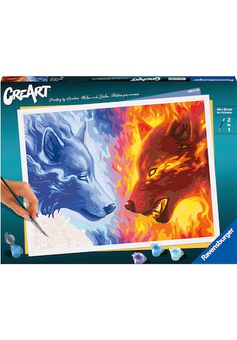 Malen nach Zahlen »CreArt, Fire & Ice«, Made in Europe, FSC® - schützt Wald - weltweit