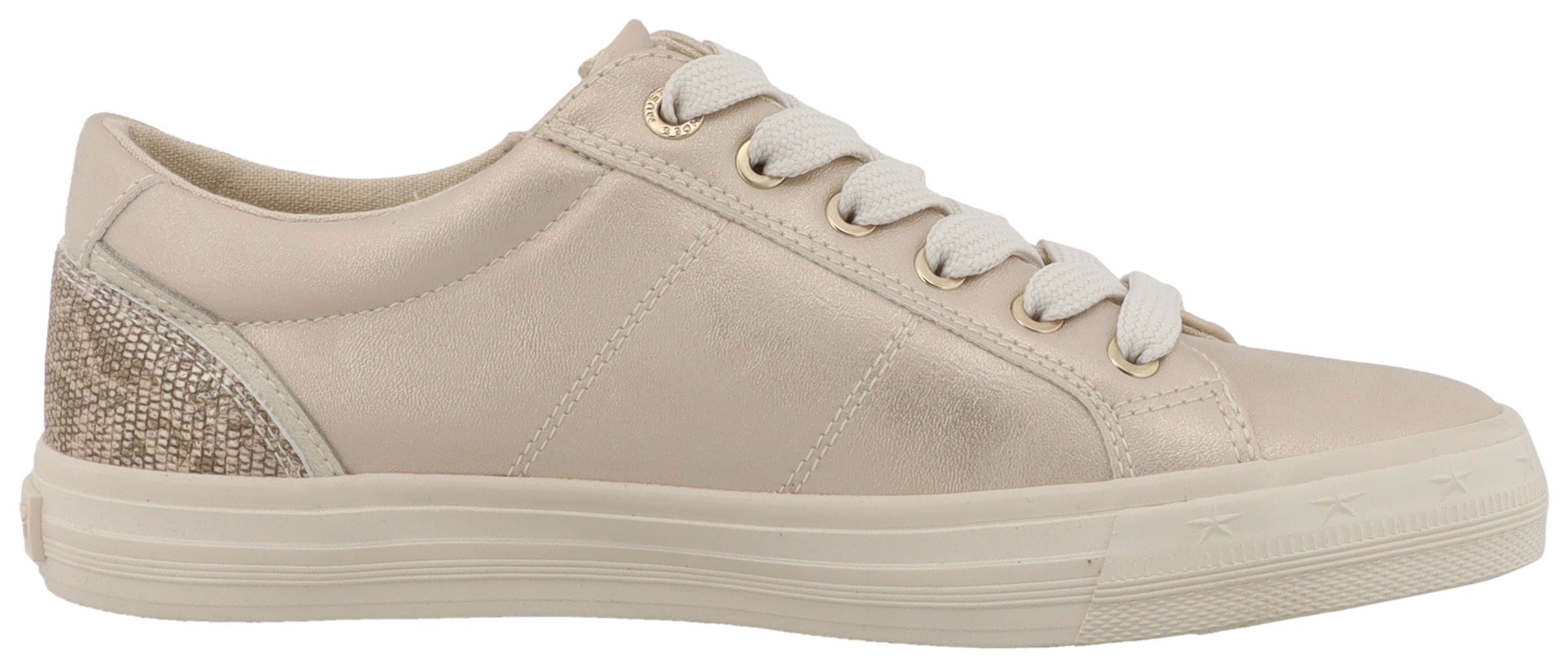 Mustang Shoes Sneaker »Winona«  Freizeitschuh, Halbschuh, Schnürer mit Besatz im Animal-Look