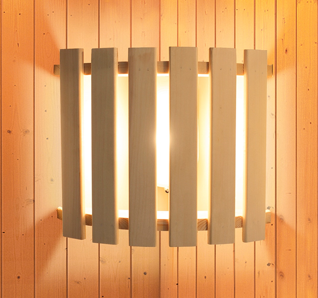 welltime Sauna »Josie«, 9-kW-Ofen mit ext. Steuerung
