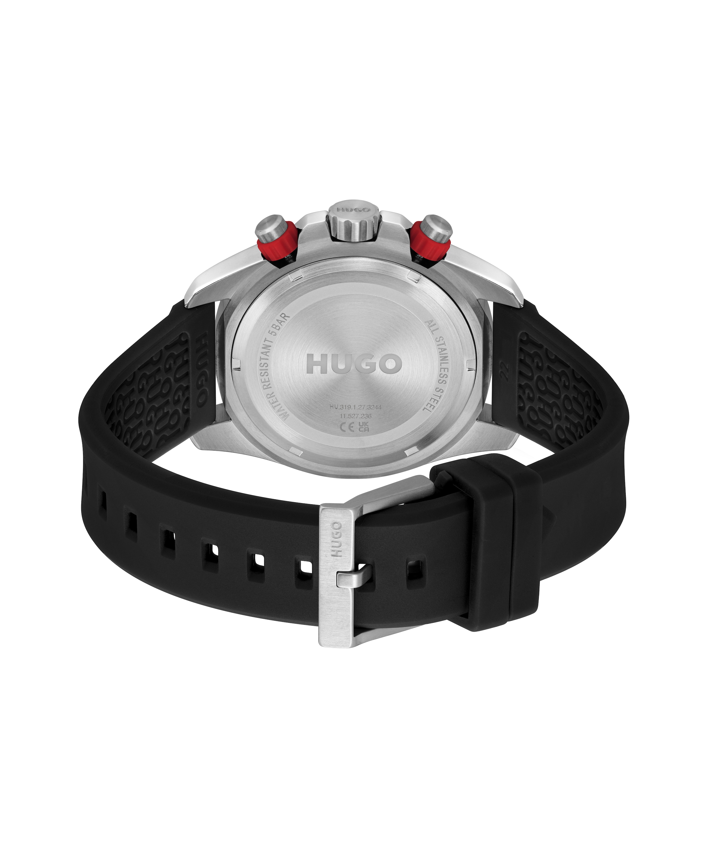 HUGO Multifunktionsuhr »#DIVE«, Quarzuhr, Armbanduhr, Herrenuhr, Silikonarmband, analog