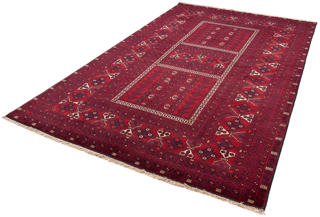 morgenland Orientteppich »Turkaman - 244 x 158 cm - dunkelrot«, rechteckig, günstig online kaufen