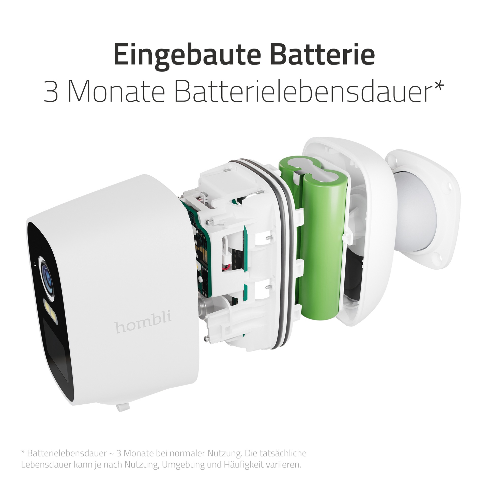 Hombli Überwachungskamera »Battery Cam 2K« Außenbereich