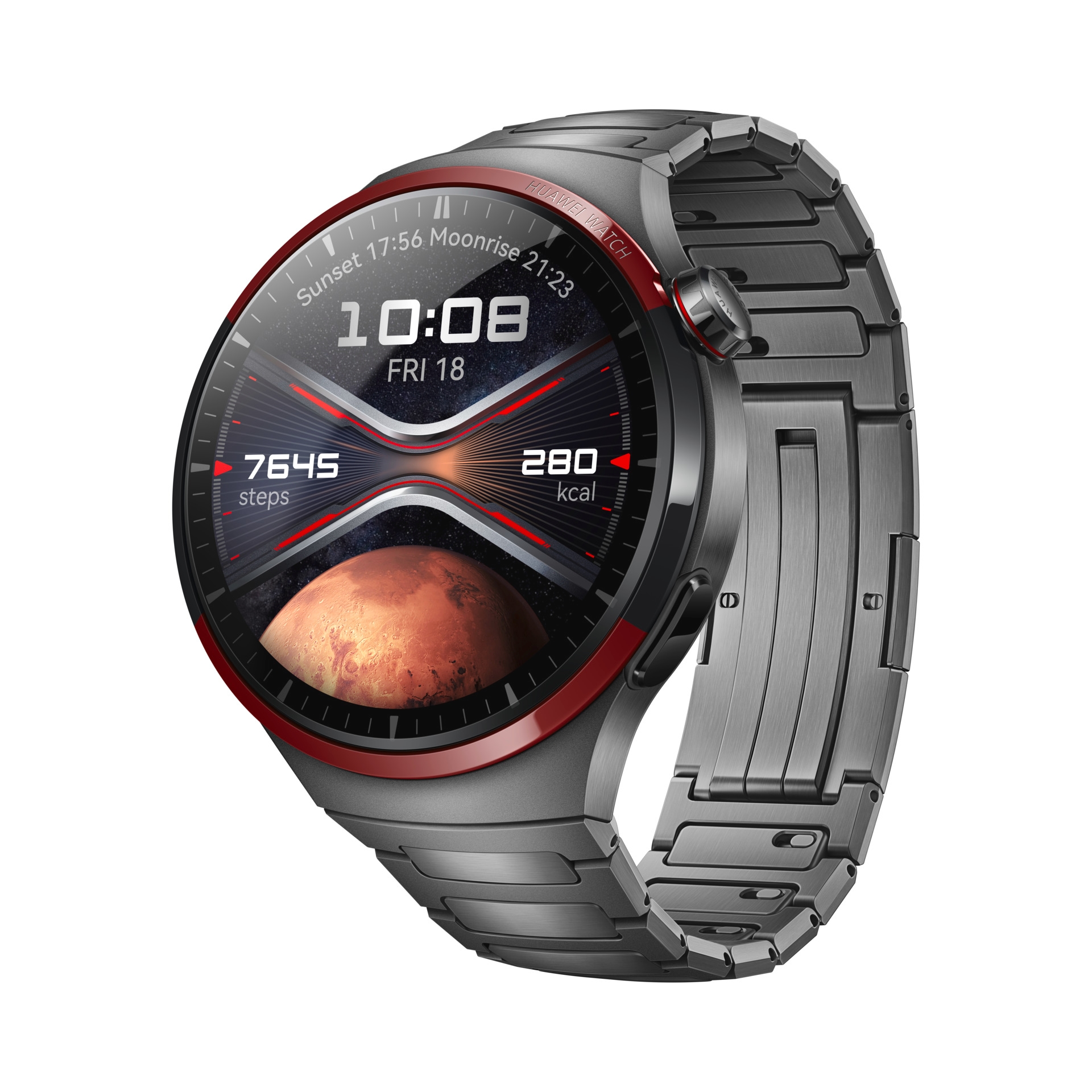 Huawei Smartwatch »Watch 4 Pro Space Edition, 3,8 cm (1,5 Zoll) AMOLED-Display«, (3,8 cm / 1,5 Zoll), Harmony OS, 32,00 GB, eSIM und LTE, SPo2, Sturzerkennung, One Touch Health)