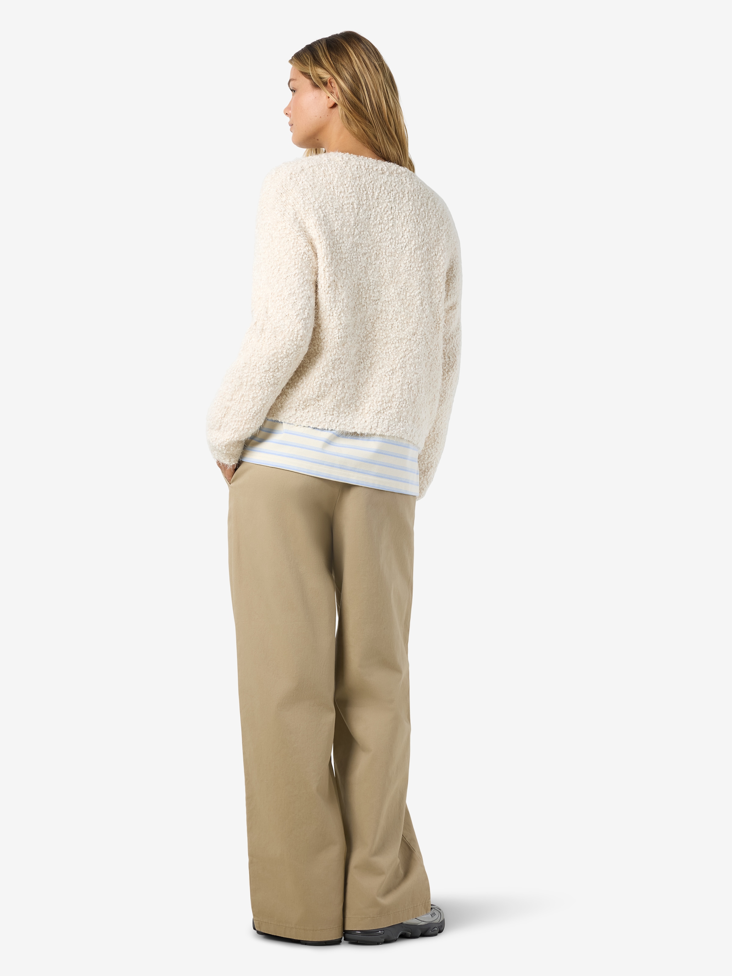 Noisy may Rundhalspullover »NMSASSY L/S O-NECK KNIT FWD NOOS«