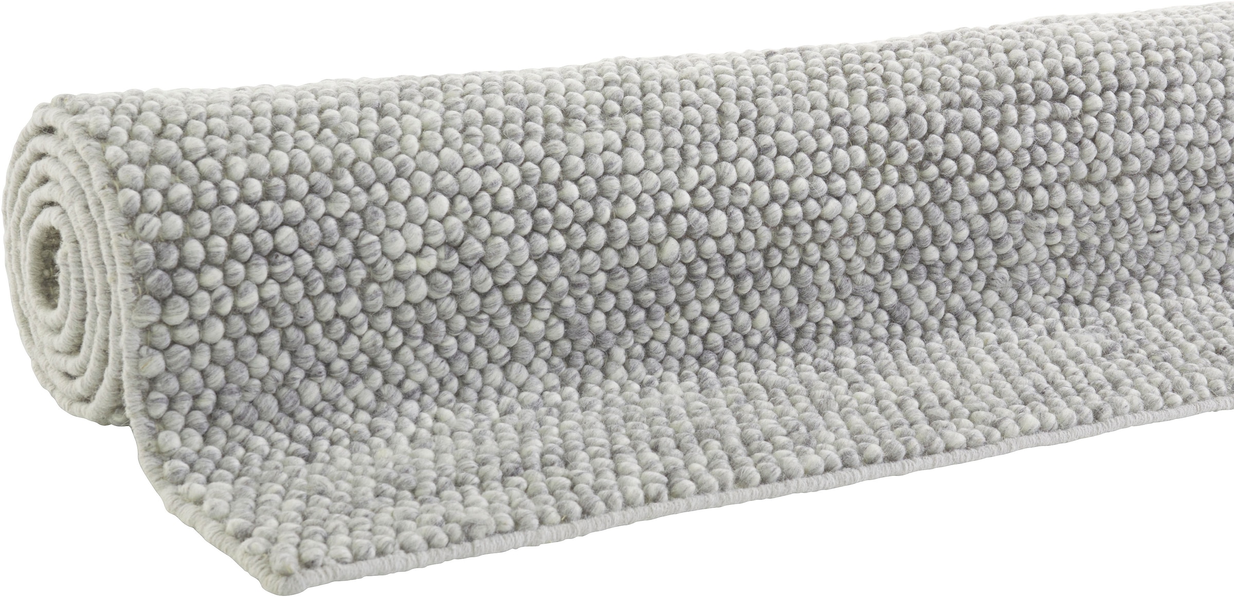 LeGer Home by Lena Gercke Wollteppich »Ainhoa, handgewebt, Wolle«, rechteckig, 12 mm Höhe, einfarbig, Wolle, Handweb Teppich, Wohnzimmer, Schlafzimmer, Esszimmer