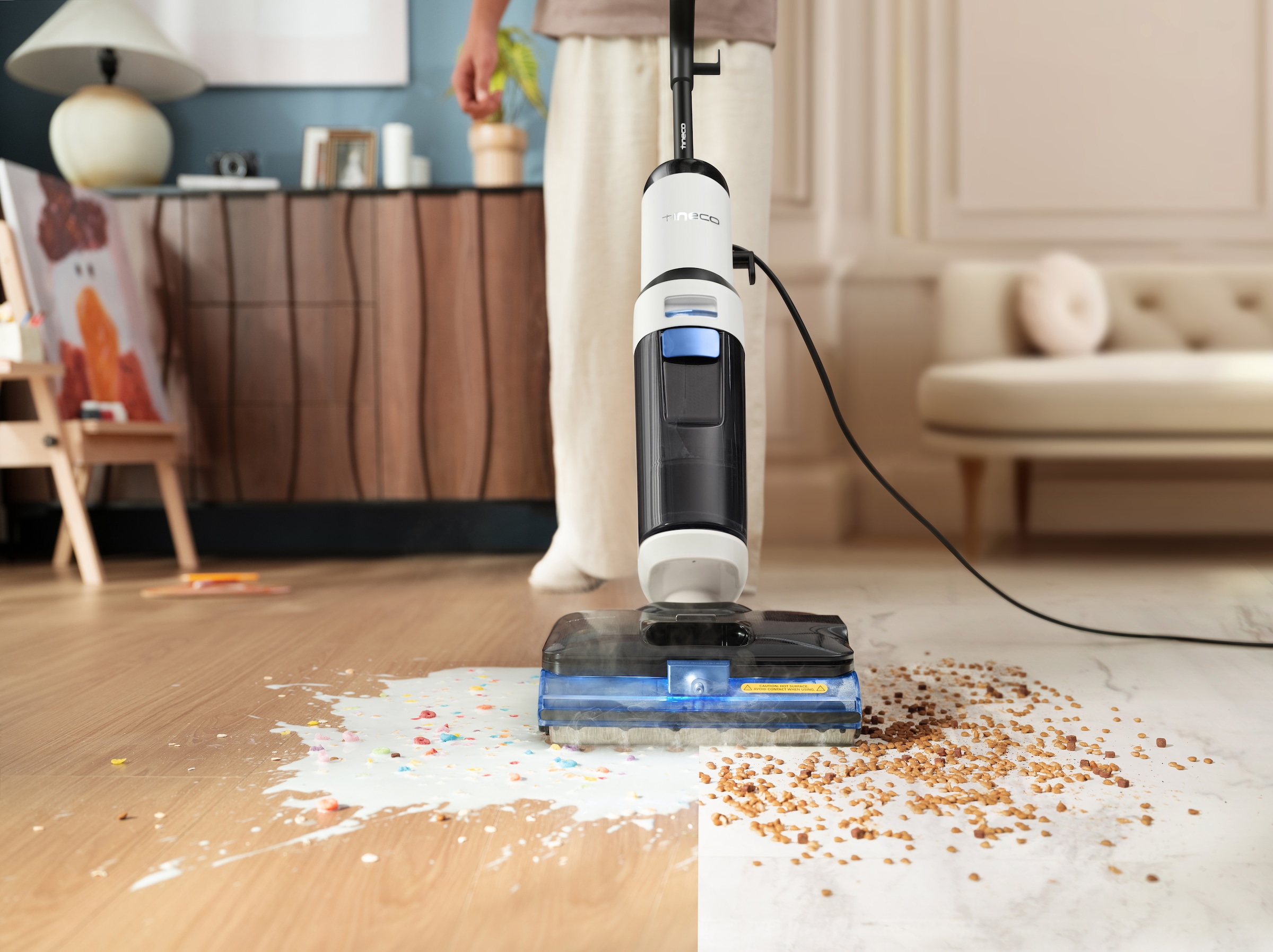 Tineco Nass-Trocken-Sauger »FLOOR ONE S6 Stretch Steam Plus Dampfreiniger« mit 160° Grad hygienischer Dampfreinigung, für Flecken und Tierhaare