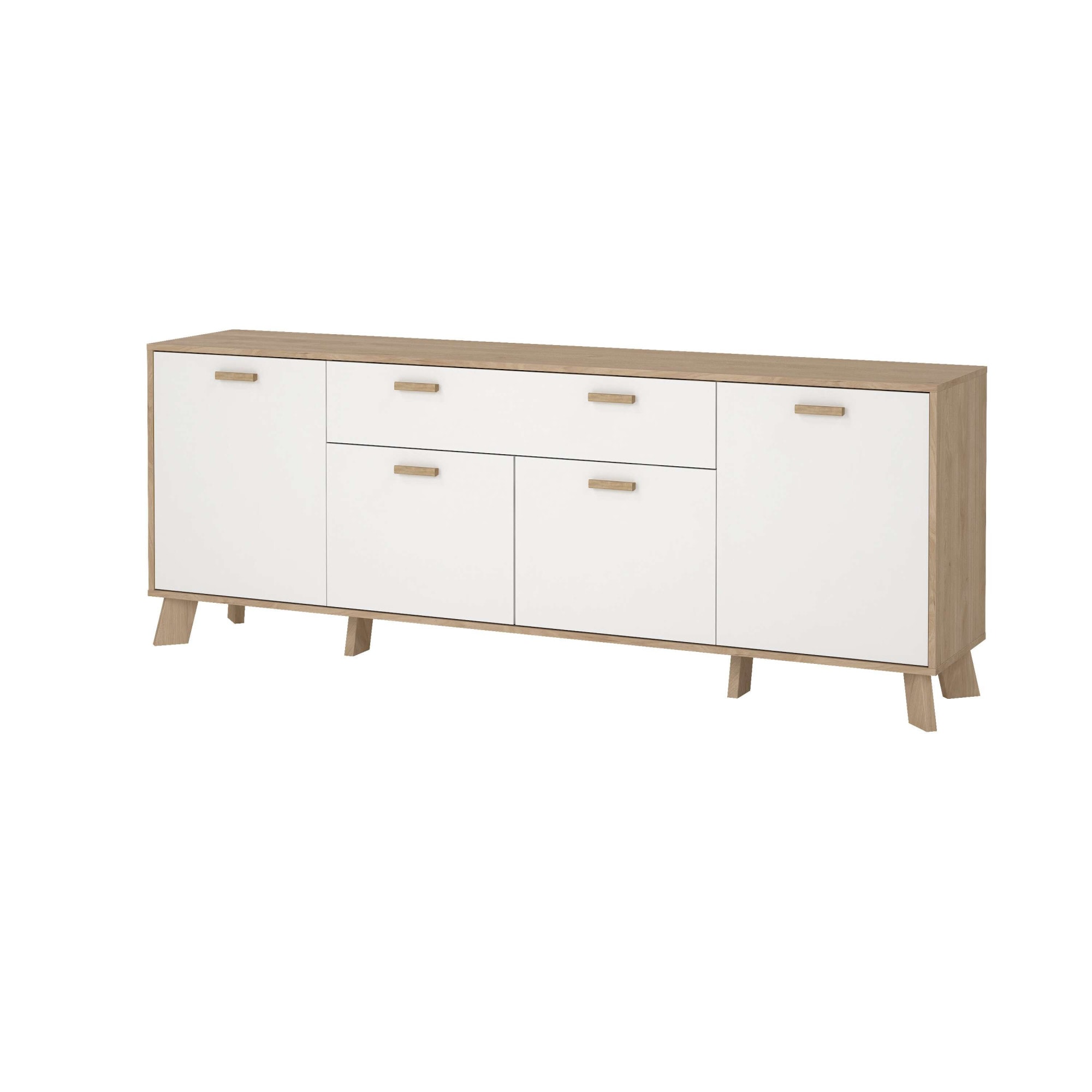 andas Sideboard »Ikast, Stauraum, Schubladenschrank, Aufbewahrung«, Breite 196 cm, 4 Türen, 2 Schubladen, Höhe 73 cm