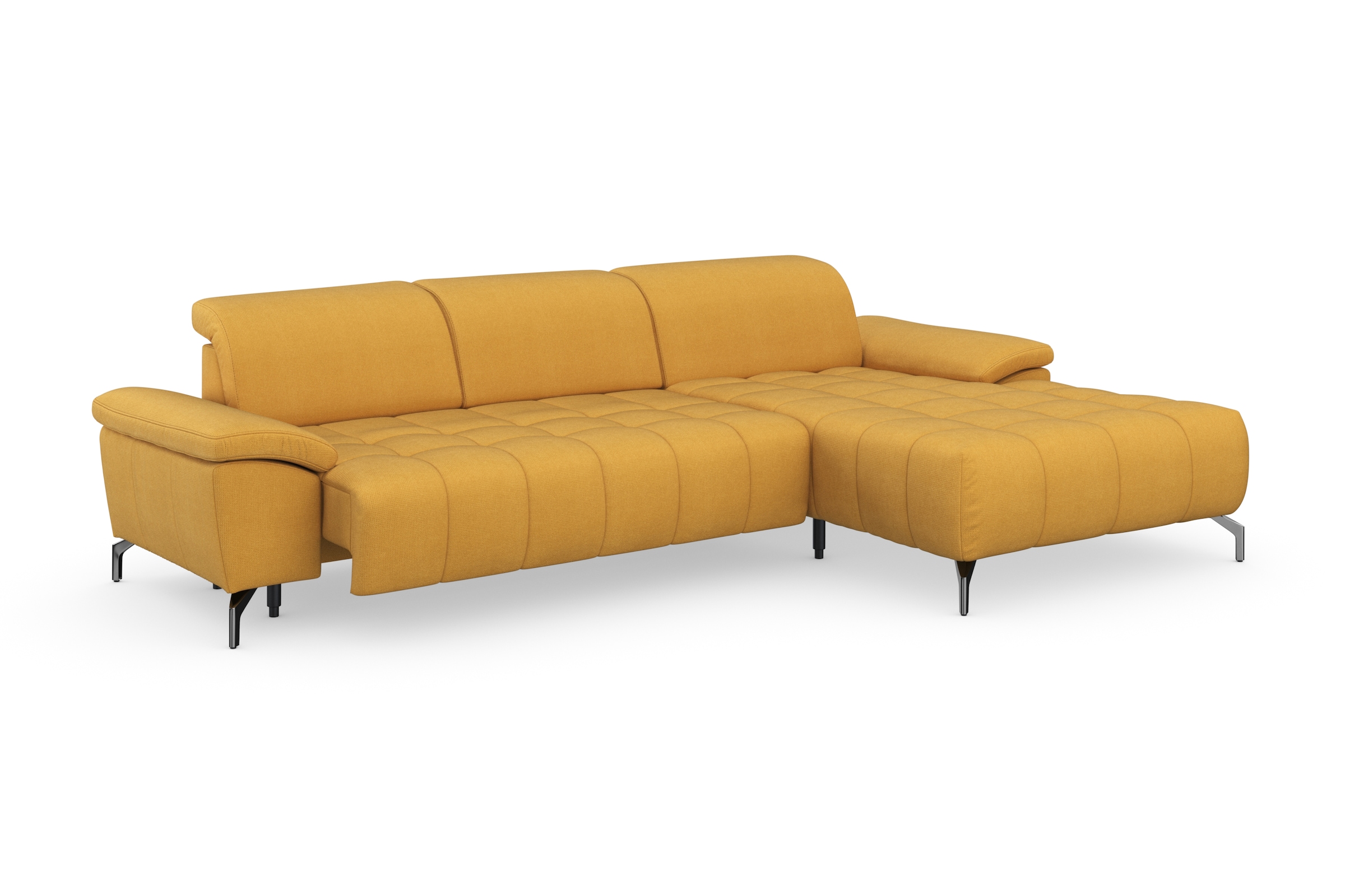 sit&more Ecksofa »Cool L-Form«, wahlweise mit Kopfteilverstellung und Vorziehsitz, motorisch