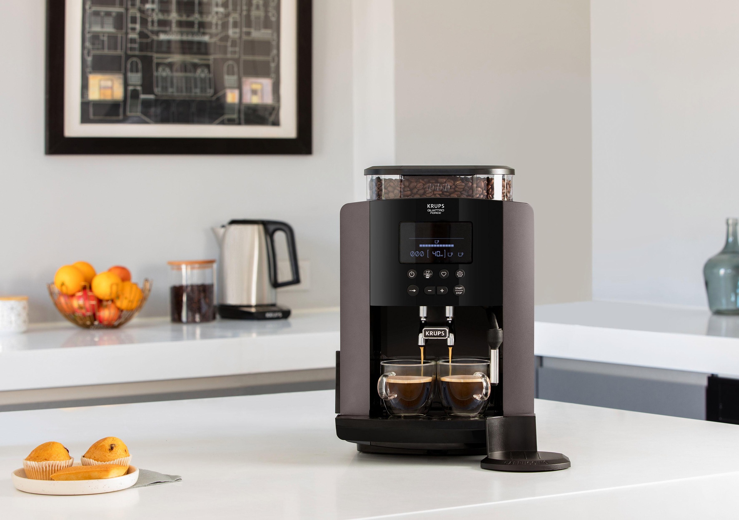 6. Bild von Krups Kaffeevollautomat »EA819E Arabica Latte«, Wassertankkapazität: 1,7 Liter, Pumpendruck: 15 Bar, LCD-Display