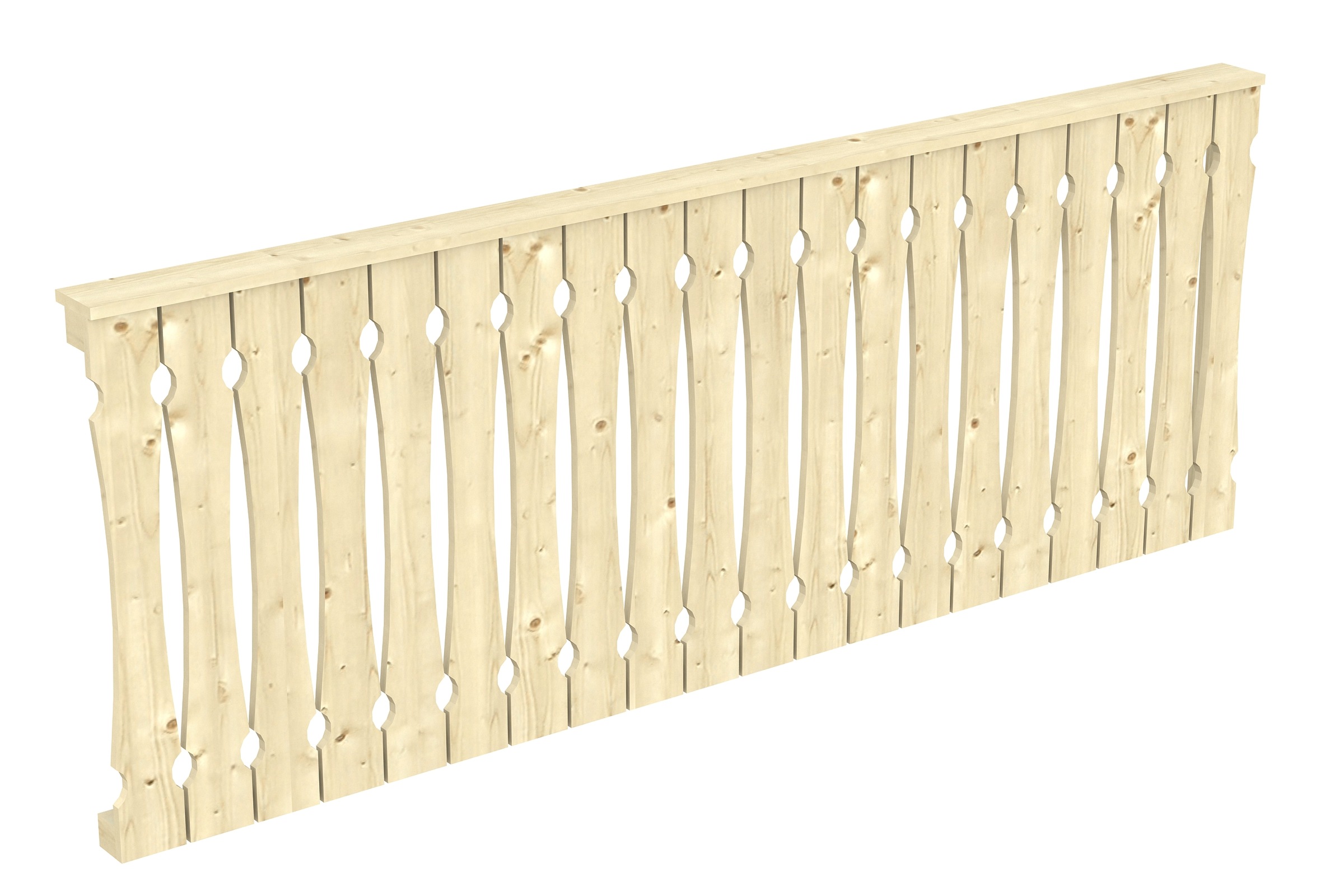 Skanholz Brüstungsgeländer »Balkonschalung« für die Seite