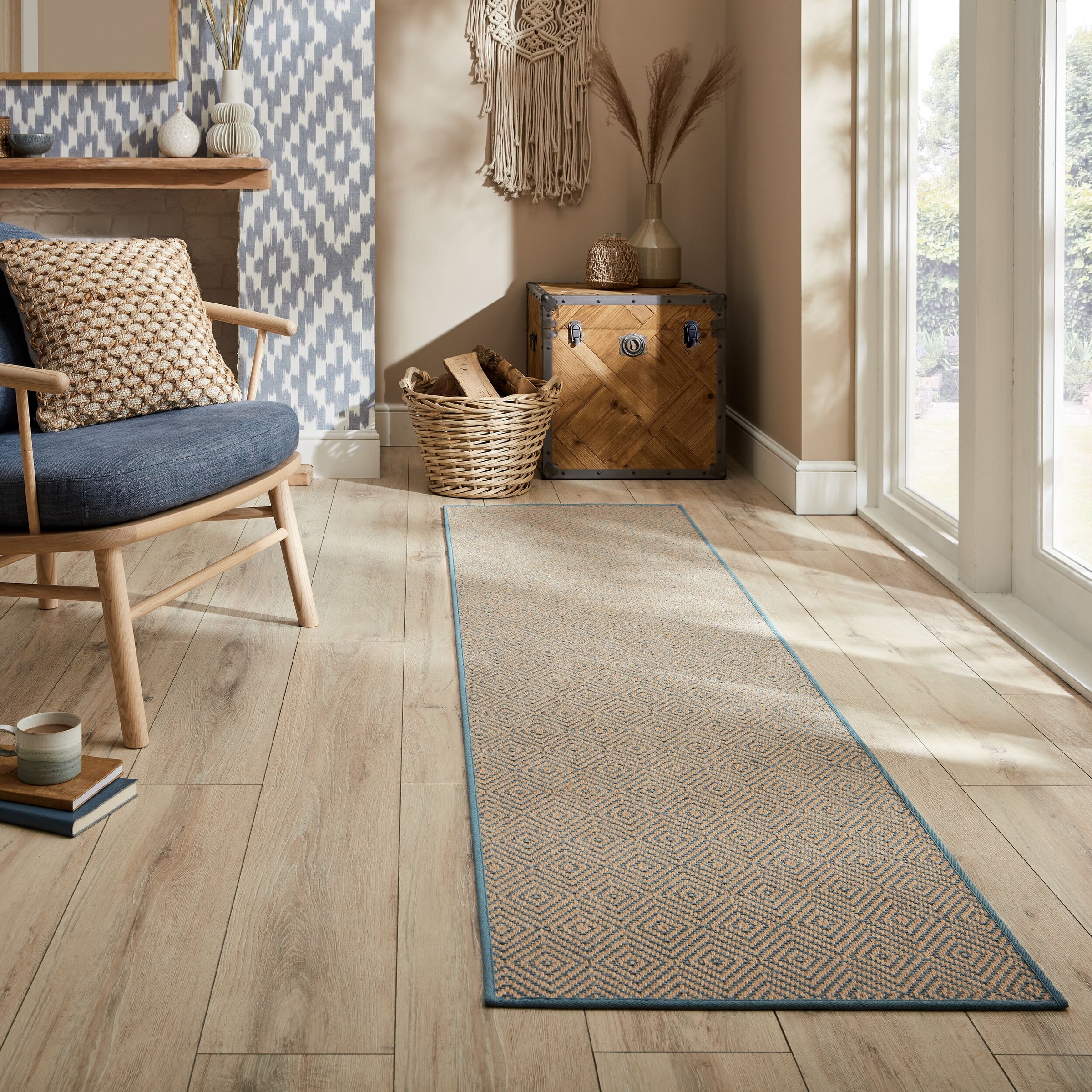 FLAIR RUGS Teppich »Jute Diamond«, rechteckig, 4 mm Höhe, Jute Teppich