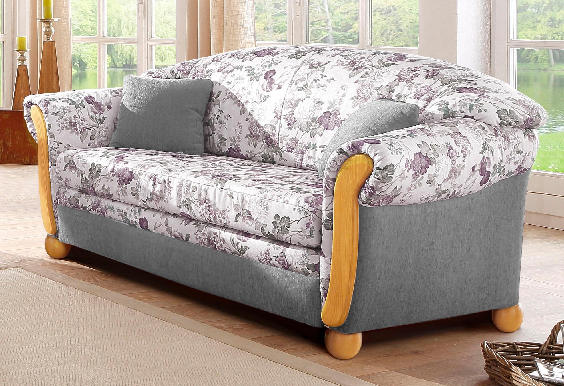 Home affaire 2-Sitzer »Milano, Schlafsofa im Landhaus-Stil, bequem, Liegefl günstig online kaufen