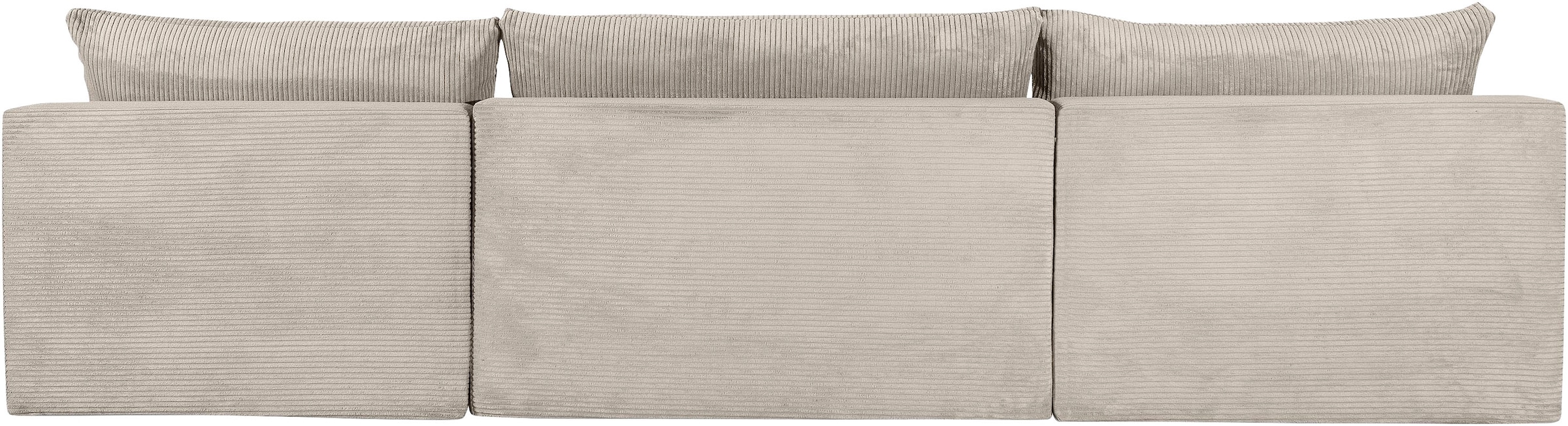 COLLECTION AB Wohnlandschaft »Josy«, inkl. Bettfunktion, Bettkasten, mit 3 extra großen Rückenkissen