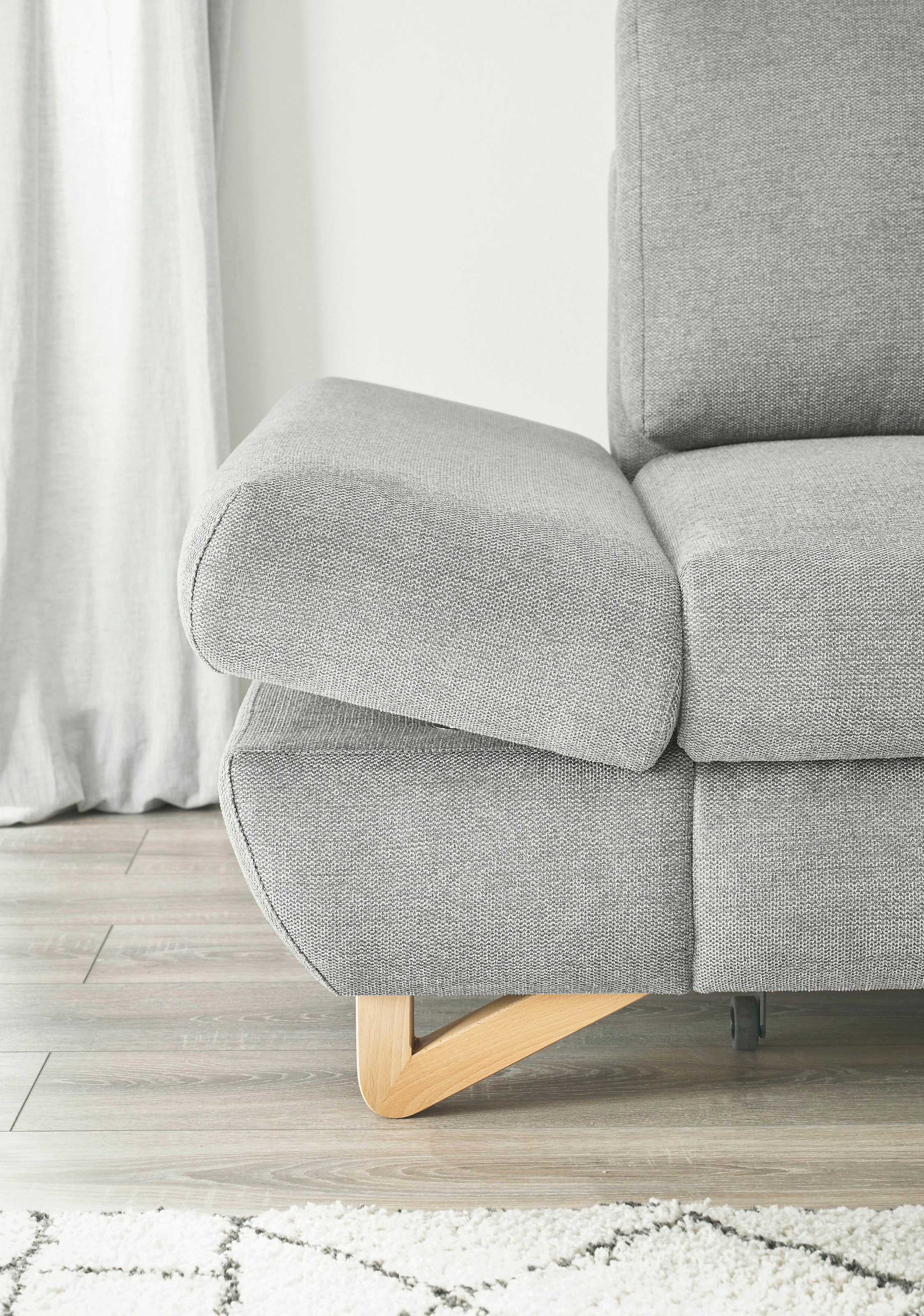 INOSIGN Ecksofa »City/Giron, L-Form,«, verstellbare Armlehnen mit Rasterfunktion