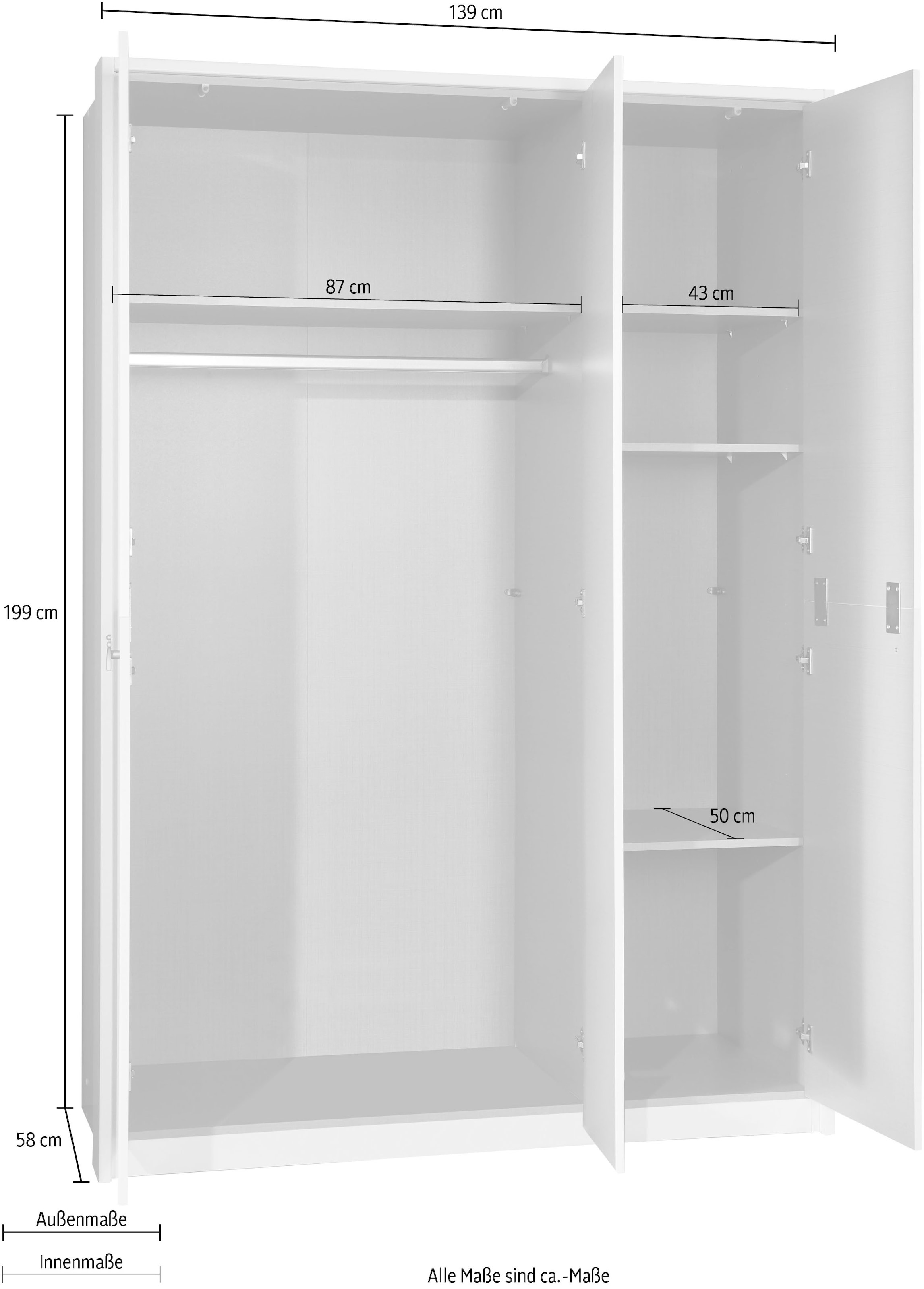Wimex Drehtürenschrank »Cindy2«