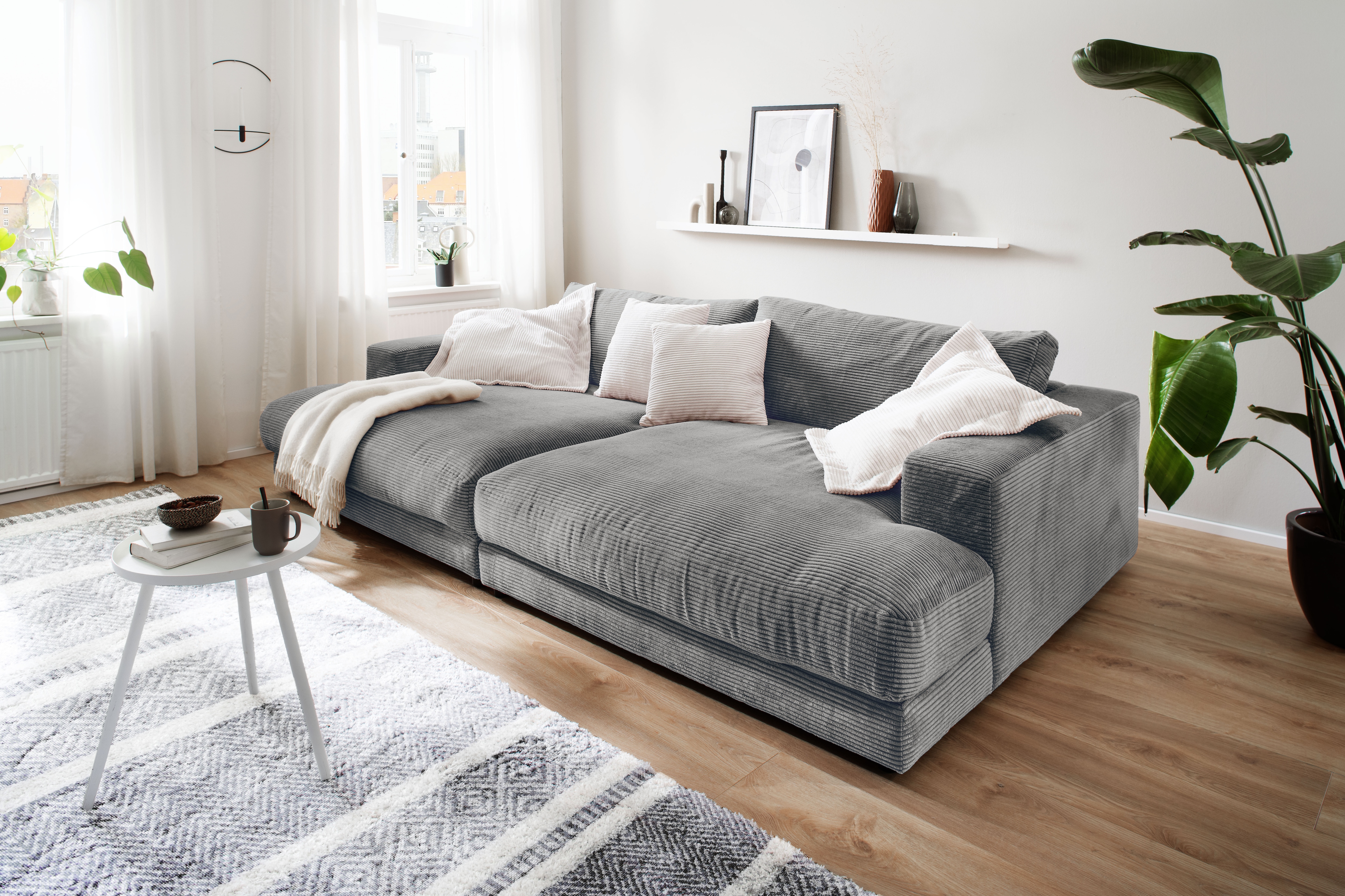 PLACES OF STYLE Loungesofa »Enisa, B/T/H: 290/170/85 cm« Zeitloses und styl günstig online kaufen