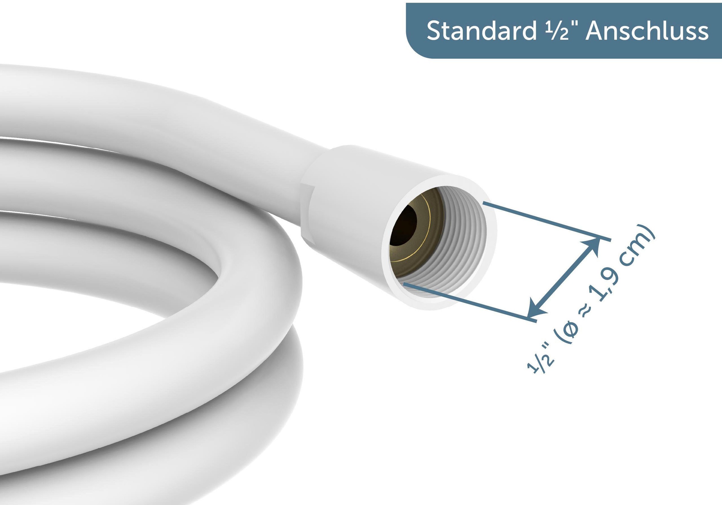 Schütte Brauseschlauch, 150 cm, inkl. Wasserspardichtung - bis 50% Wasserersparnis