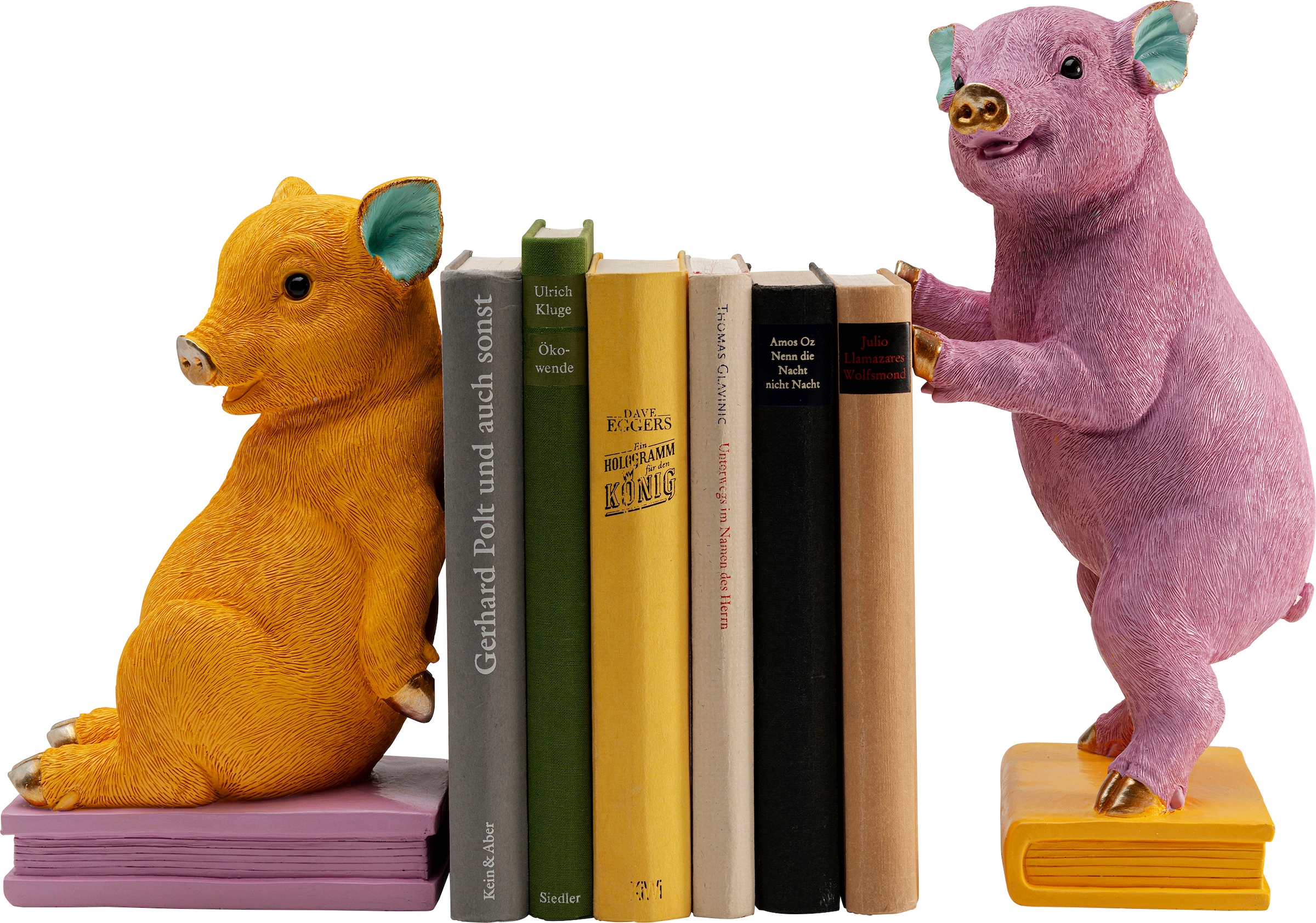 Kare Design Buchstütze »Pig Party« aus Polyresin