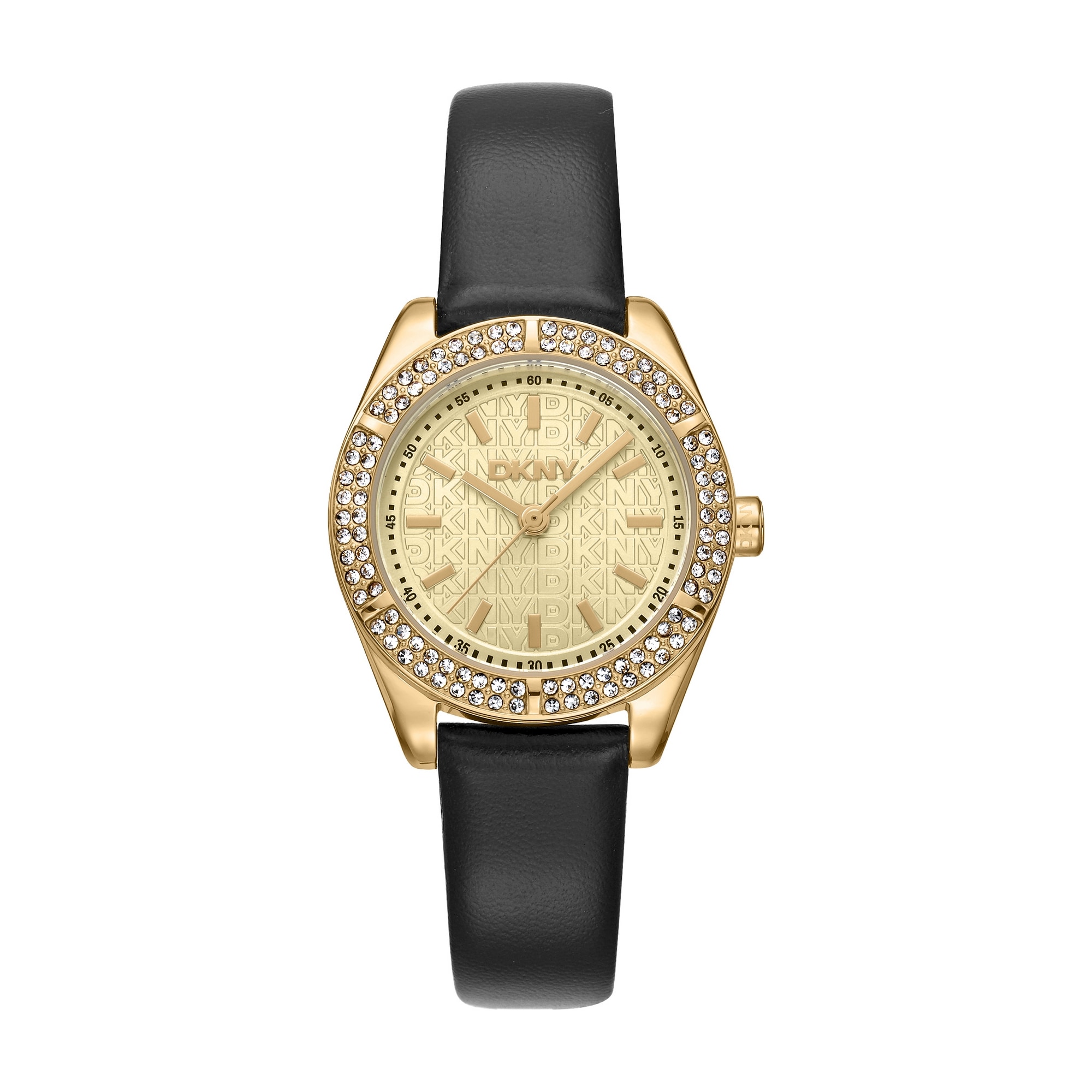 DKNY Quarzuhr »Evening Watch« Armbanduhr, Damenuhr, Lederarmband, analog