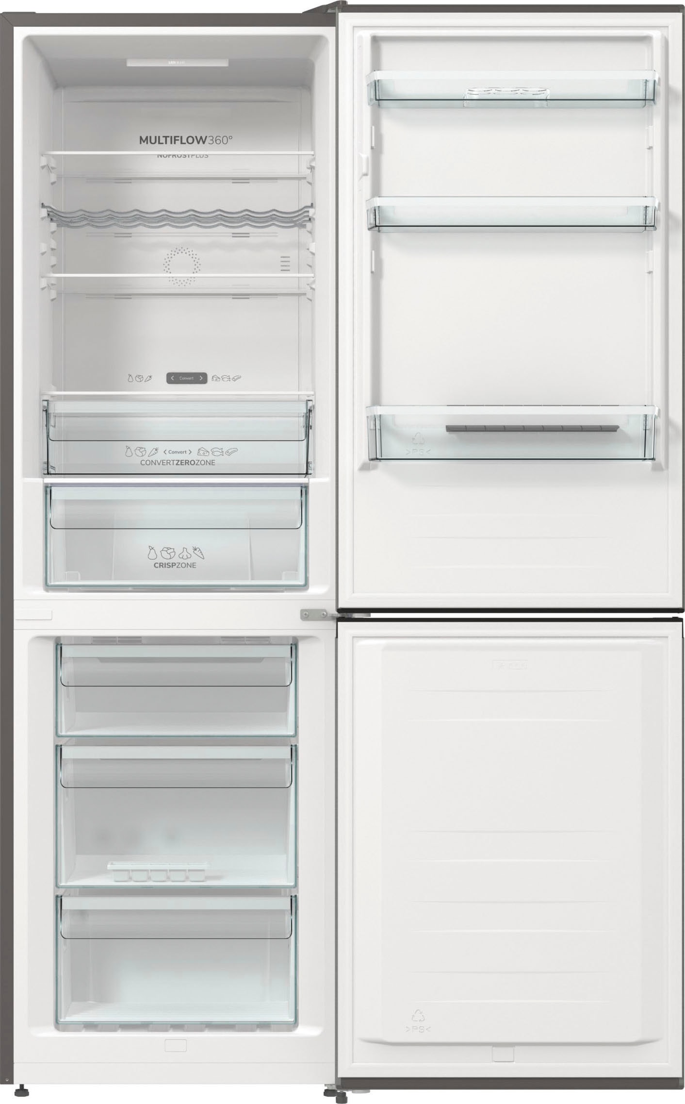 GORENJE Kühl-/Gefrierkombination »NK79C0D«, NK79C0DXL, 185 cm hoch, 60 cm breit, 4 Jahre Garantie inklusive