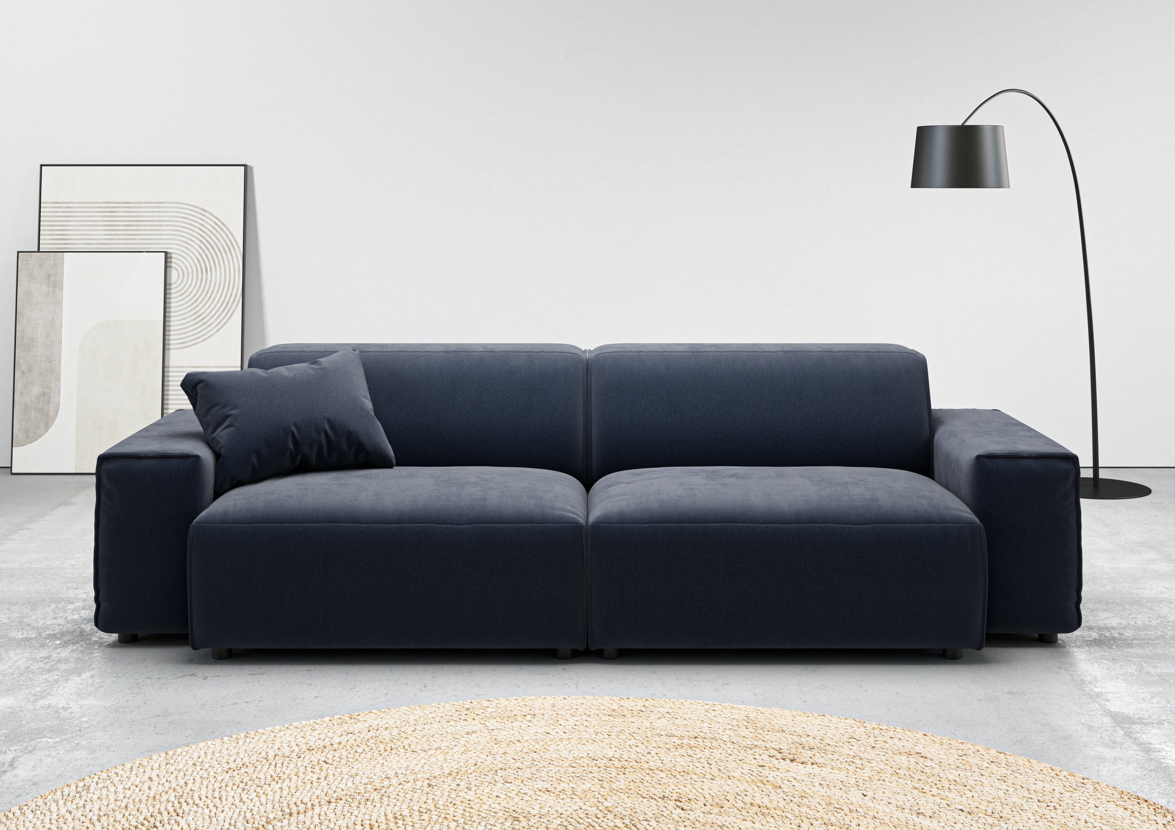 andas Big-Sofa »Glimminge  auch in Breitcord, Feincord + Easy care-Bezug,«, besondere Kedernähte Zierkissen
