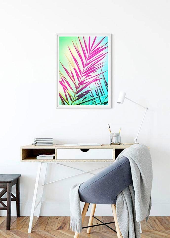Komar Bild »Shine«, Pflanzen-Blätter, (1 St.), Wandbild zur Dekoration - ohne Rahmen