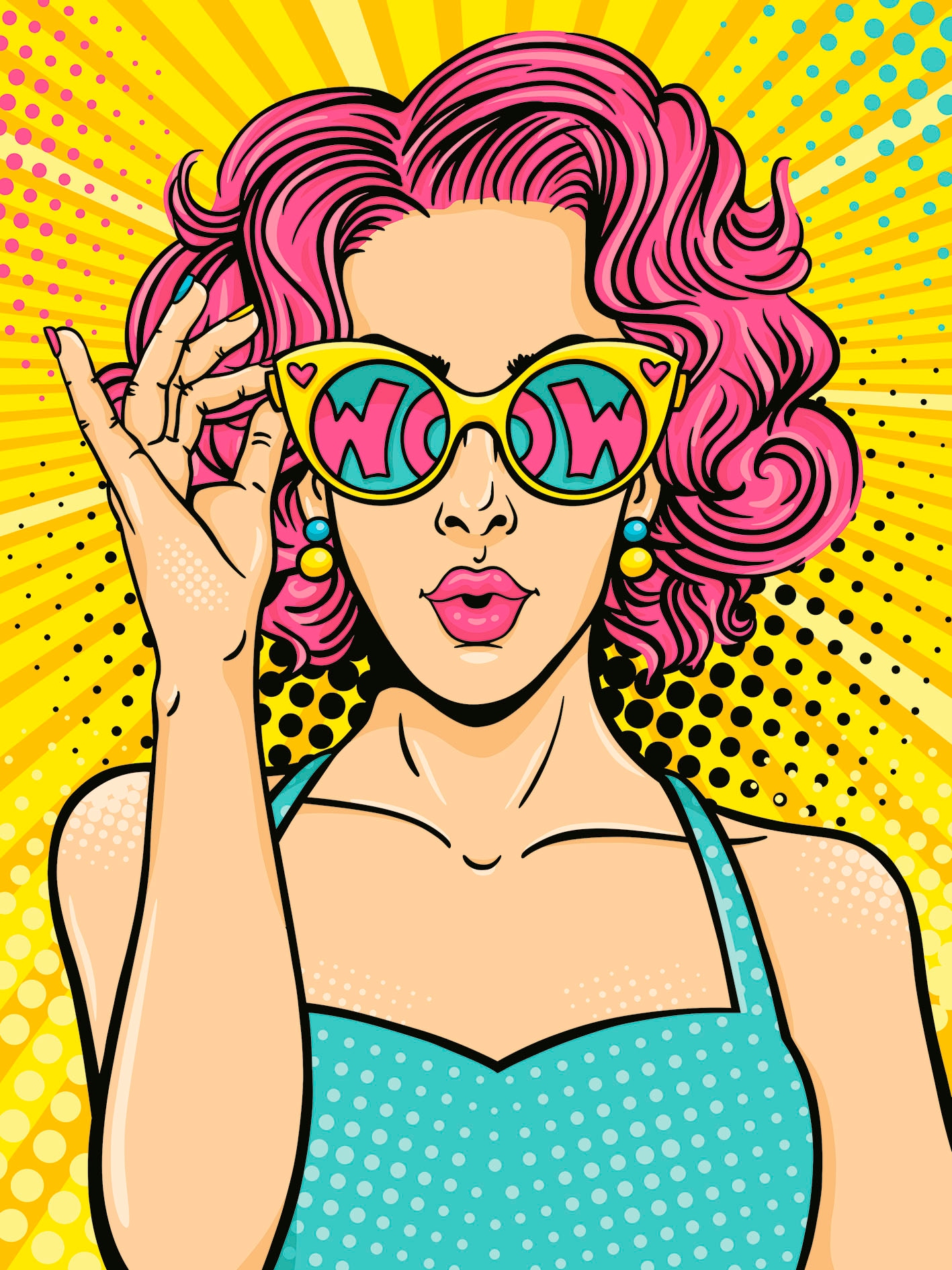 Ravensburger Malen nach Zahlen »CreArt, ART Collection, Leinwand Lady in Pink« für Erwachsene; Made in Europe