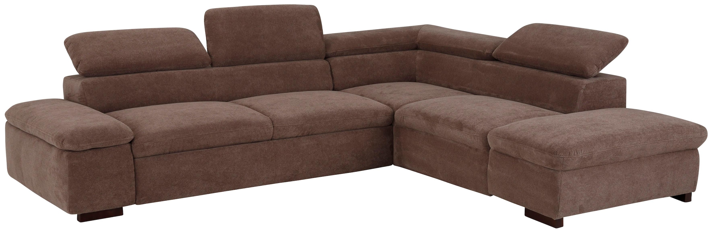 Home affaire Ecksofa »Alberto L-Form«, mit Kopfteilverstellung, wahlweise mit Bettfunktion