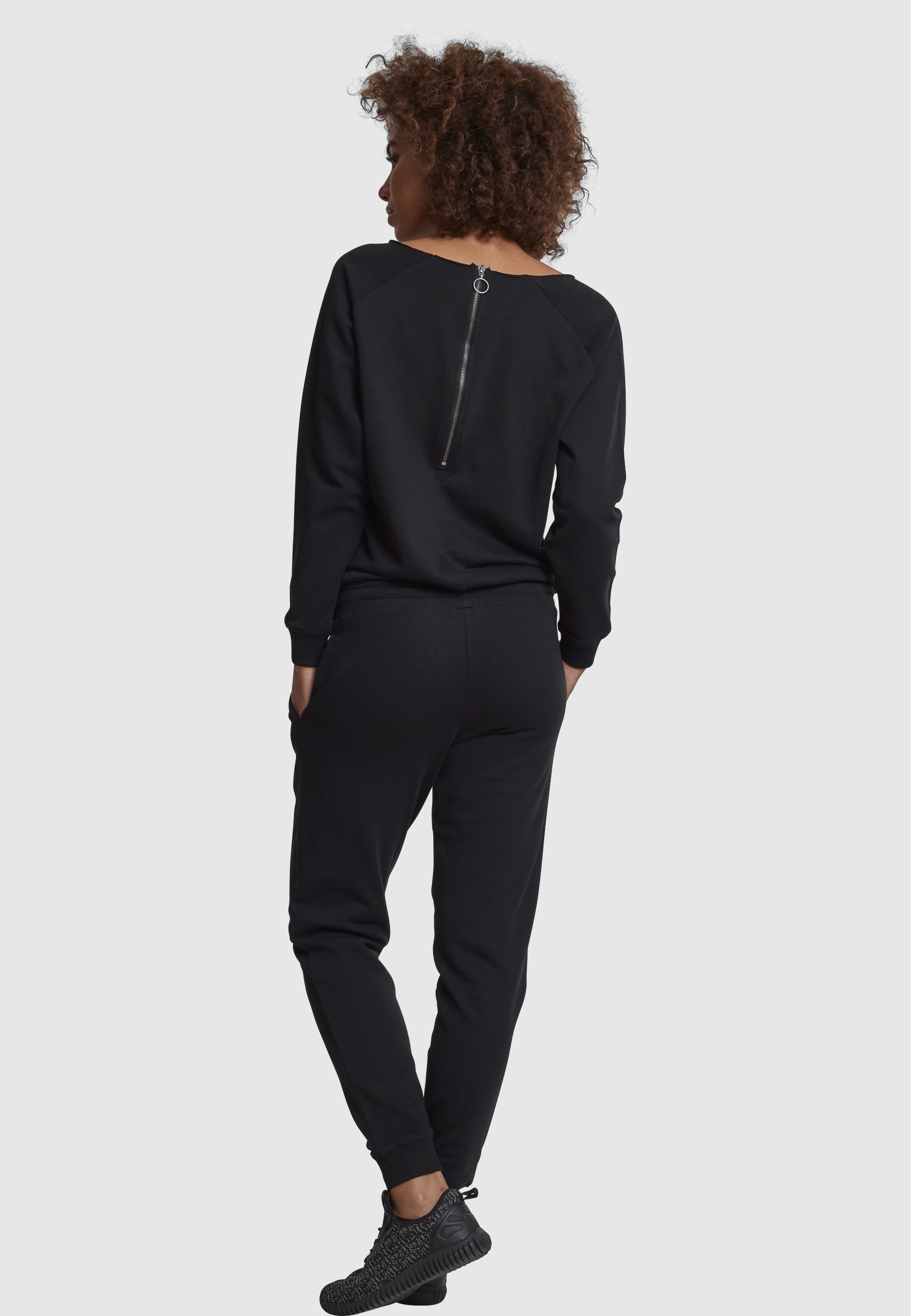 URBAN CLASSICS Jumpsuit »Urban Classics Damen Ladies Long Sleeve Terry Jumpsuit« 1 Stk.