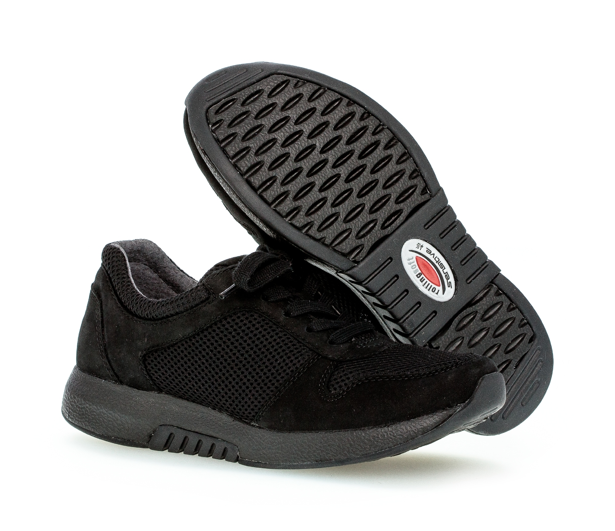 rollingsoft Keilsneaker  , Freizeitschuh, Halbschuh, Schnürschuh mit Logo an der Ferse