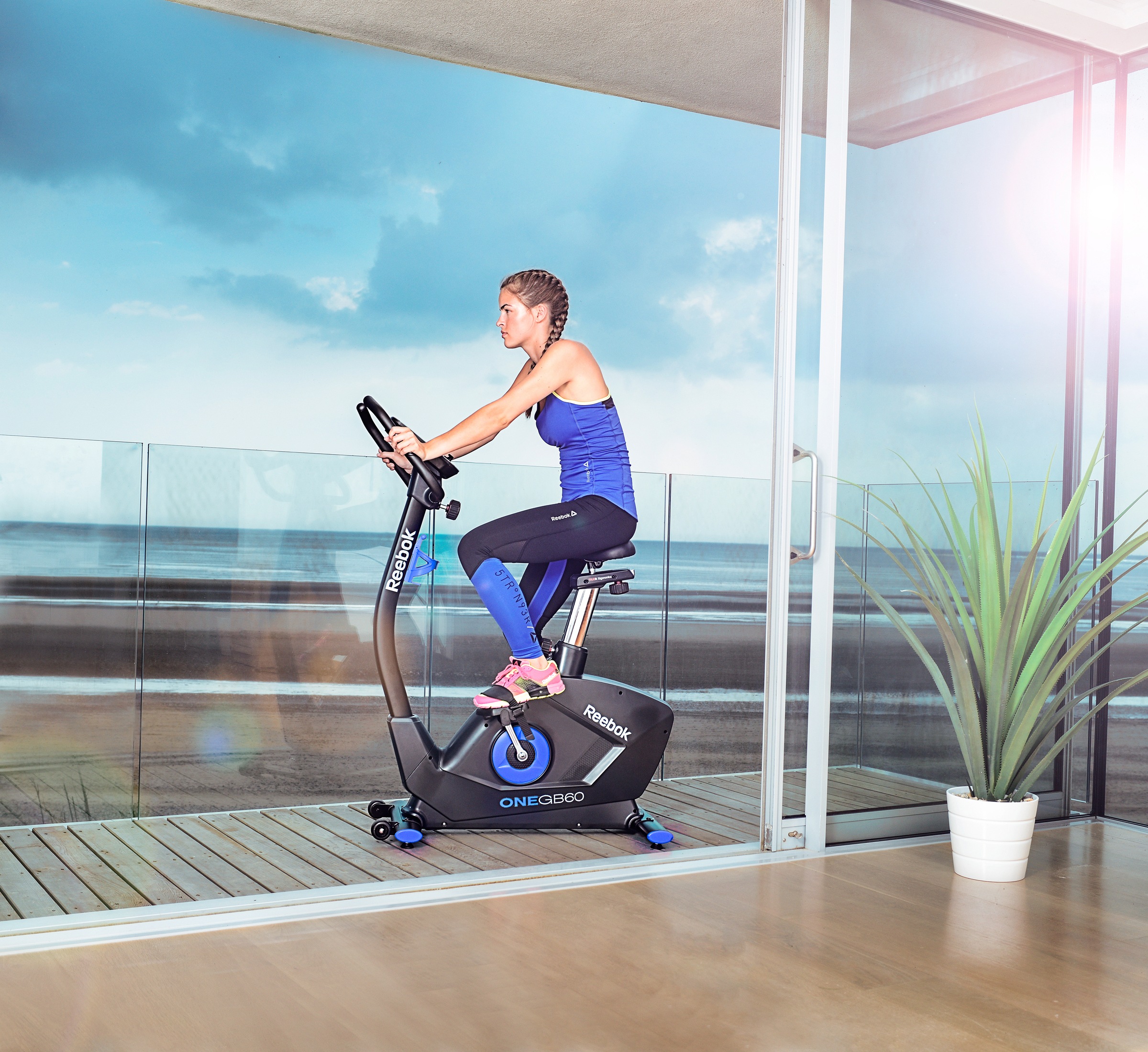 Reebok Ergometer »GB60 One Series«, Schwungmasse ca. 7 kg, 32 Widerstandsstufen