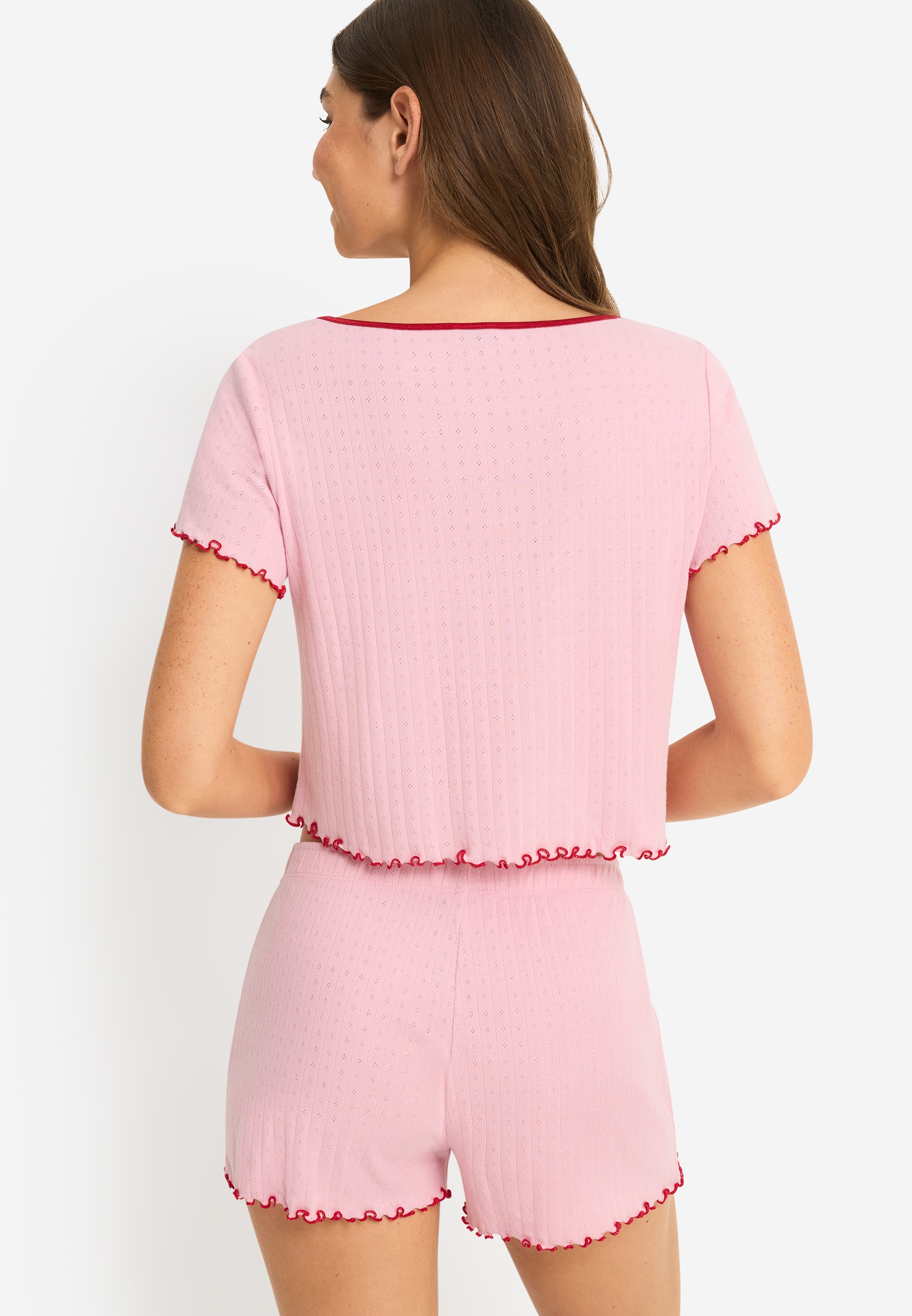 LSCN by LASCANA Shorty 2 tlg. Mit Schleifen zum binden