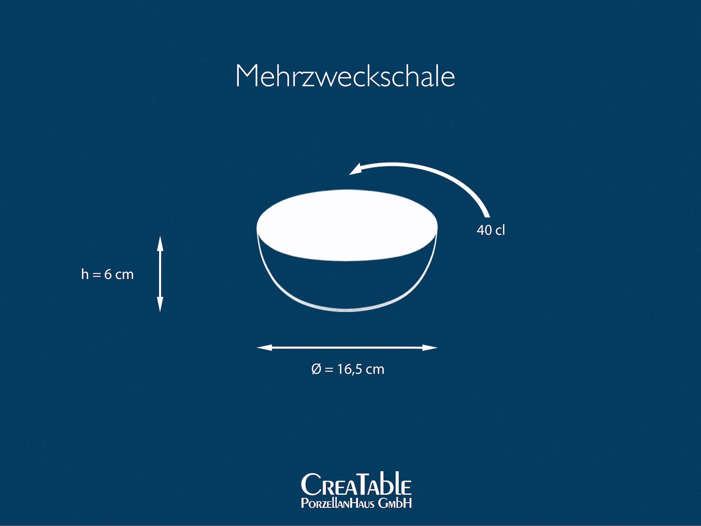 CreaTable Müslischale »NATURE COLLECTION«, 6 tlg., aus Steinzeug, Salatschale, Snackschale, Ø 16,5 cm