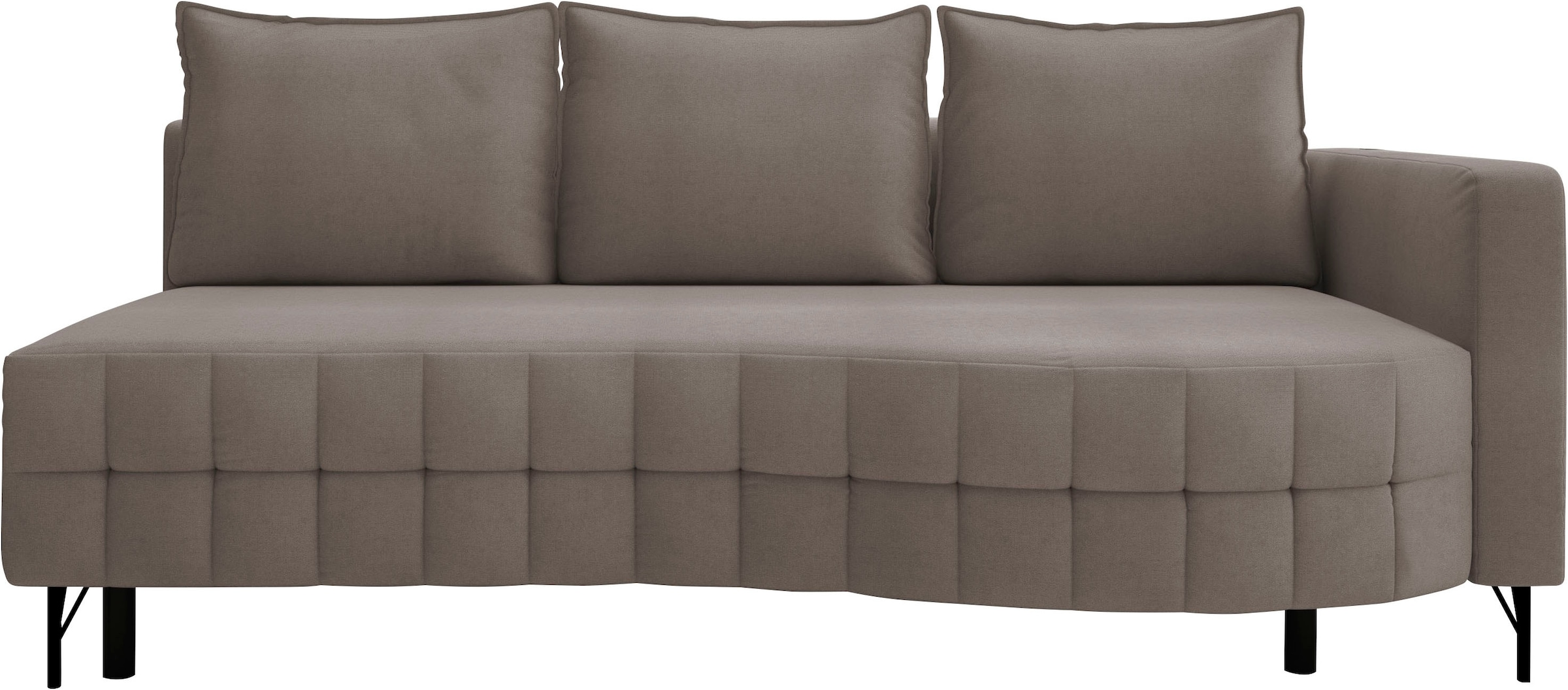 exxpo - sofa fashion Loungesofa »T wiggy Schlafsofa mit Bettfunktion und Bettkasten,« komfortabler Federkern, super Sitzkomfort, elegante Formensprache