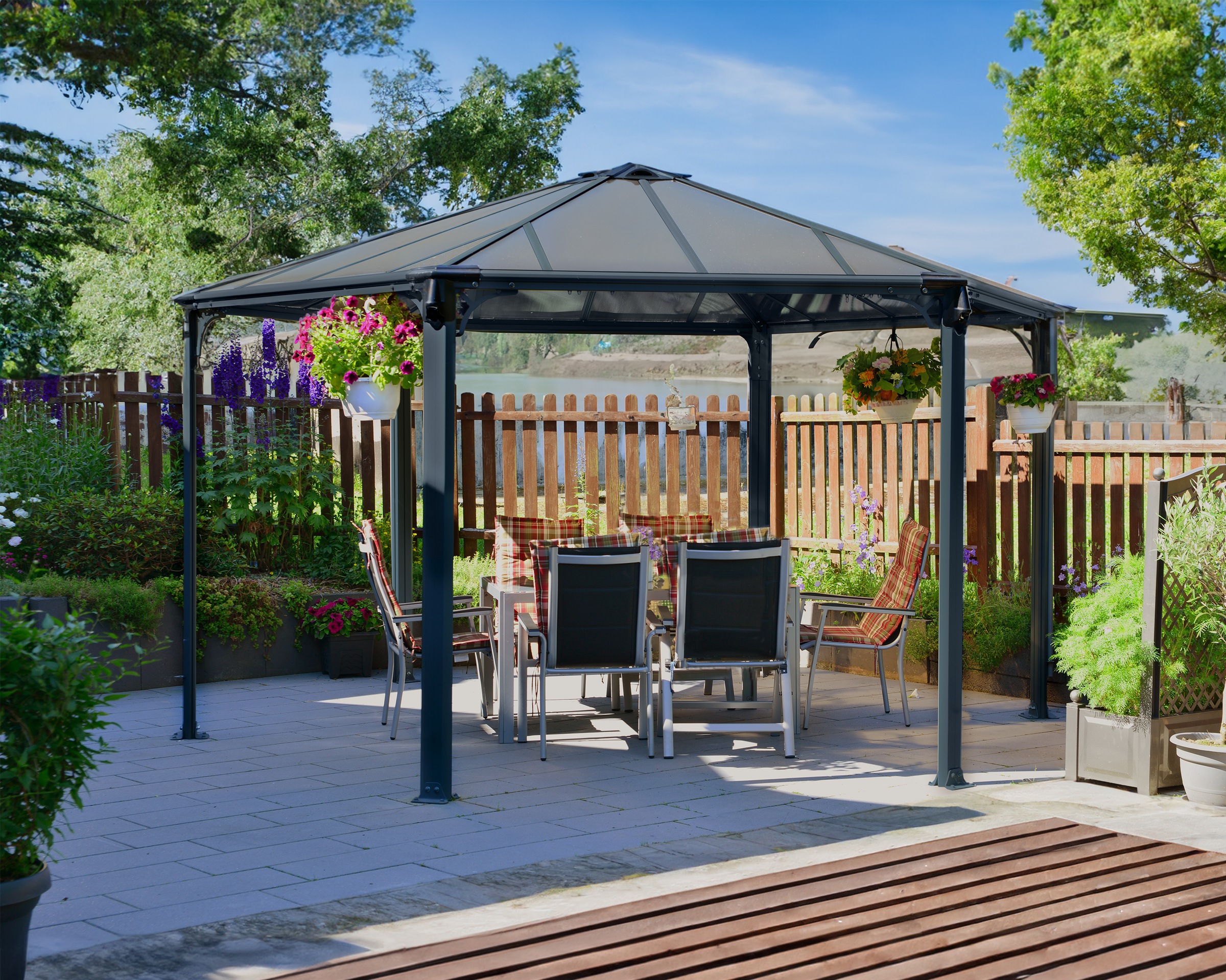 Palram - Canopia Pavillon »Monaco«, BxT: 390x450 cm