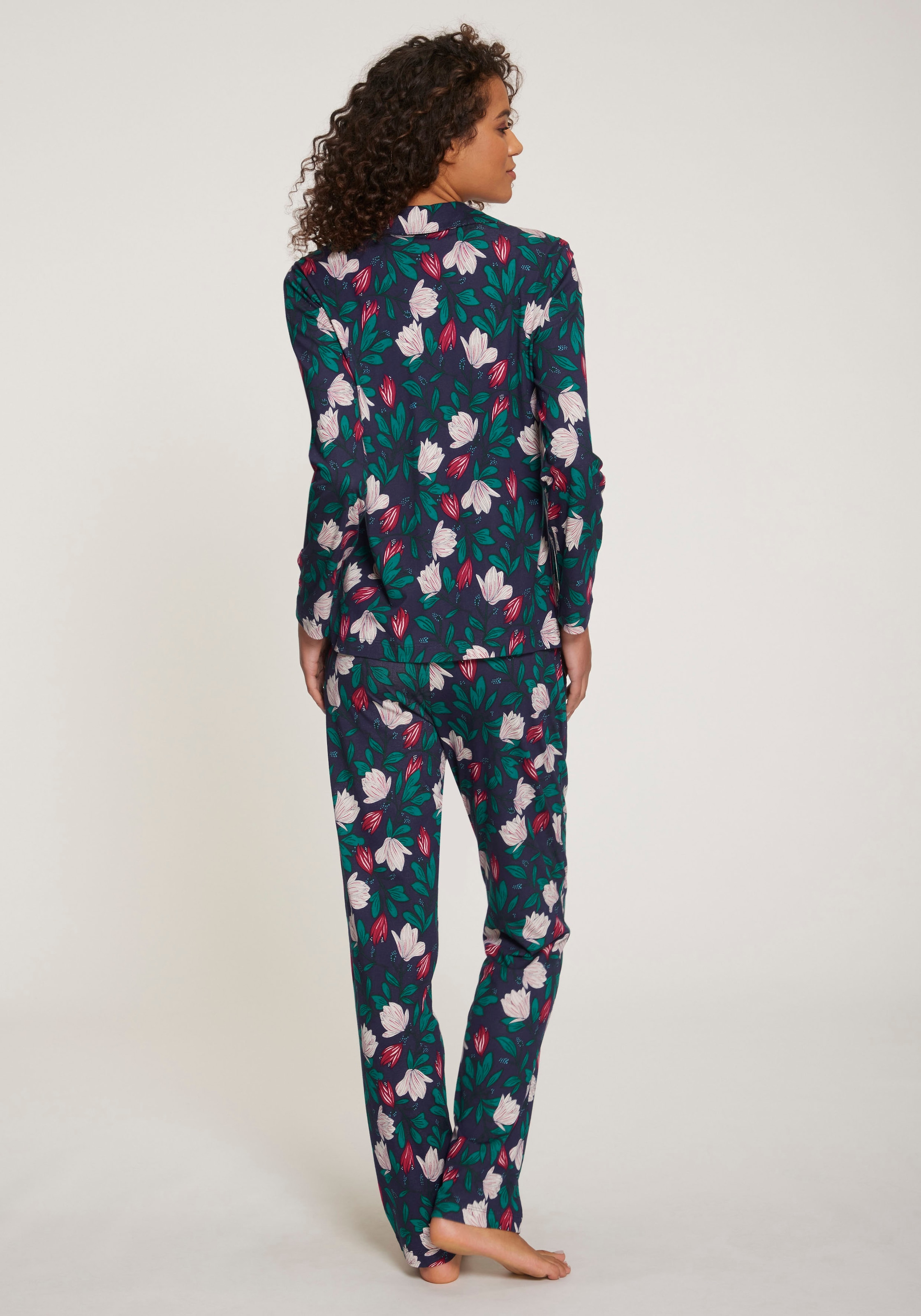 s.Oliver Pyjama, (Set, 2 tlg.), im klassischen Stil