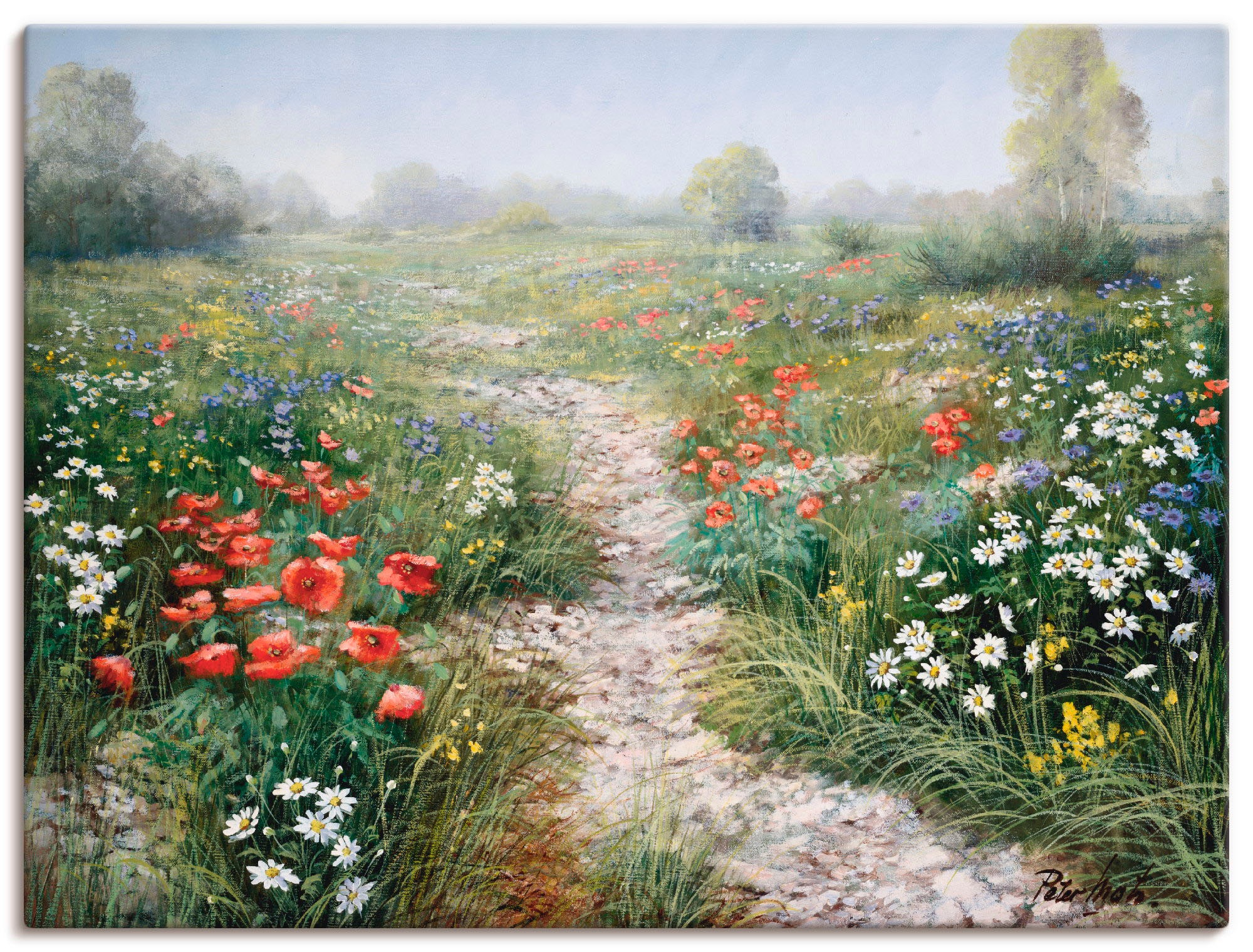 Artland Wandbild "Dichte der Natur", Blumenwiese, (1 St.), als Leinwandbild günstig online kaufen