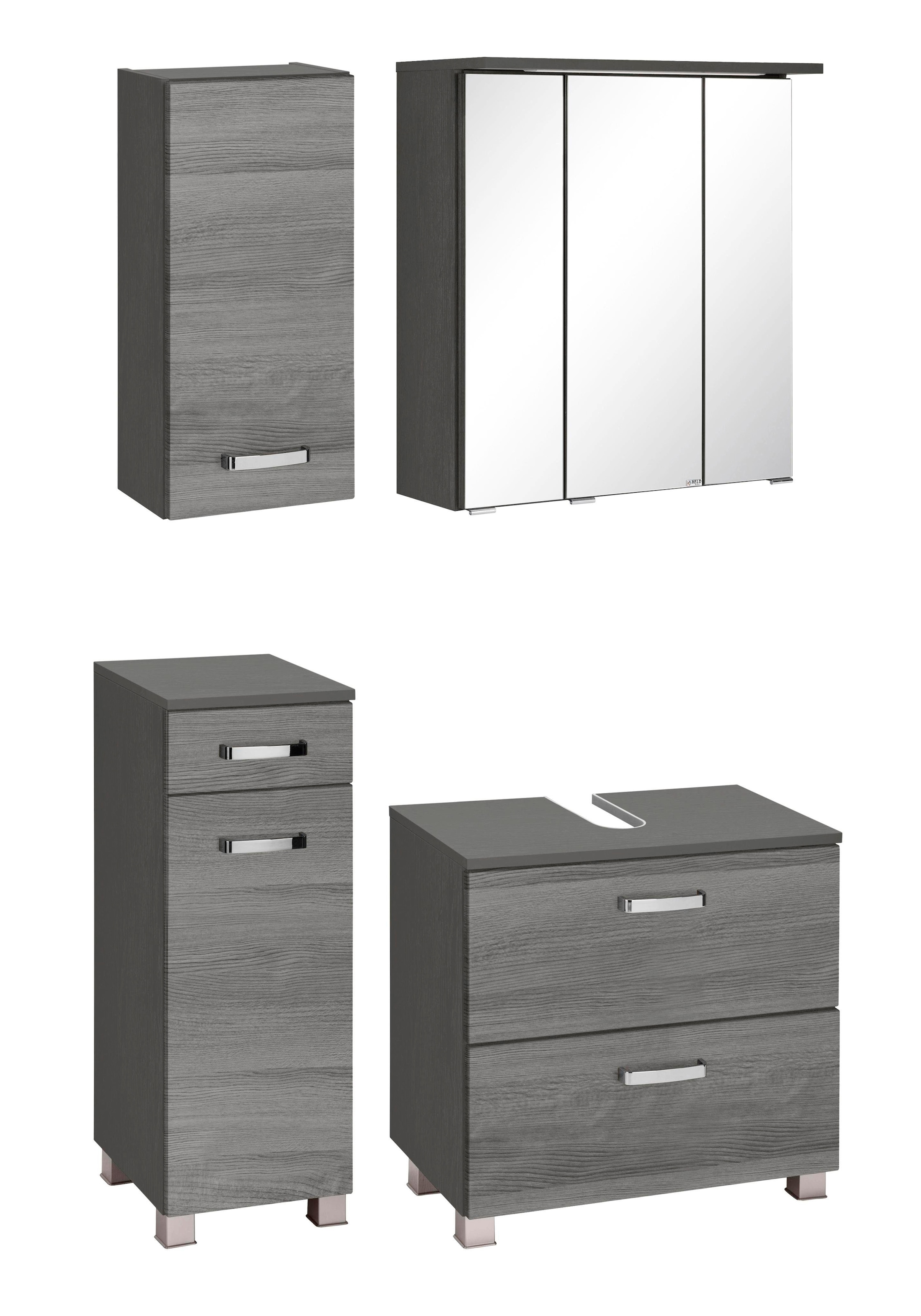 welltime Badmöbel-Set »Ravenna«, (4 St.), Hängeschrank, Unterschrank, Spieg günstig online kaufen
