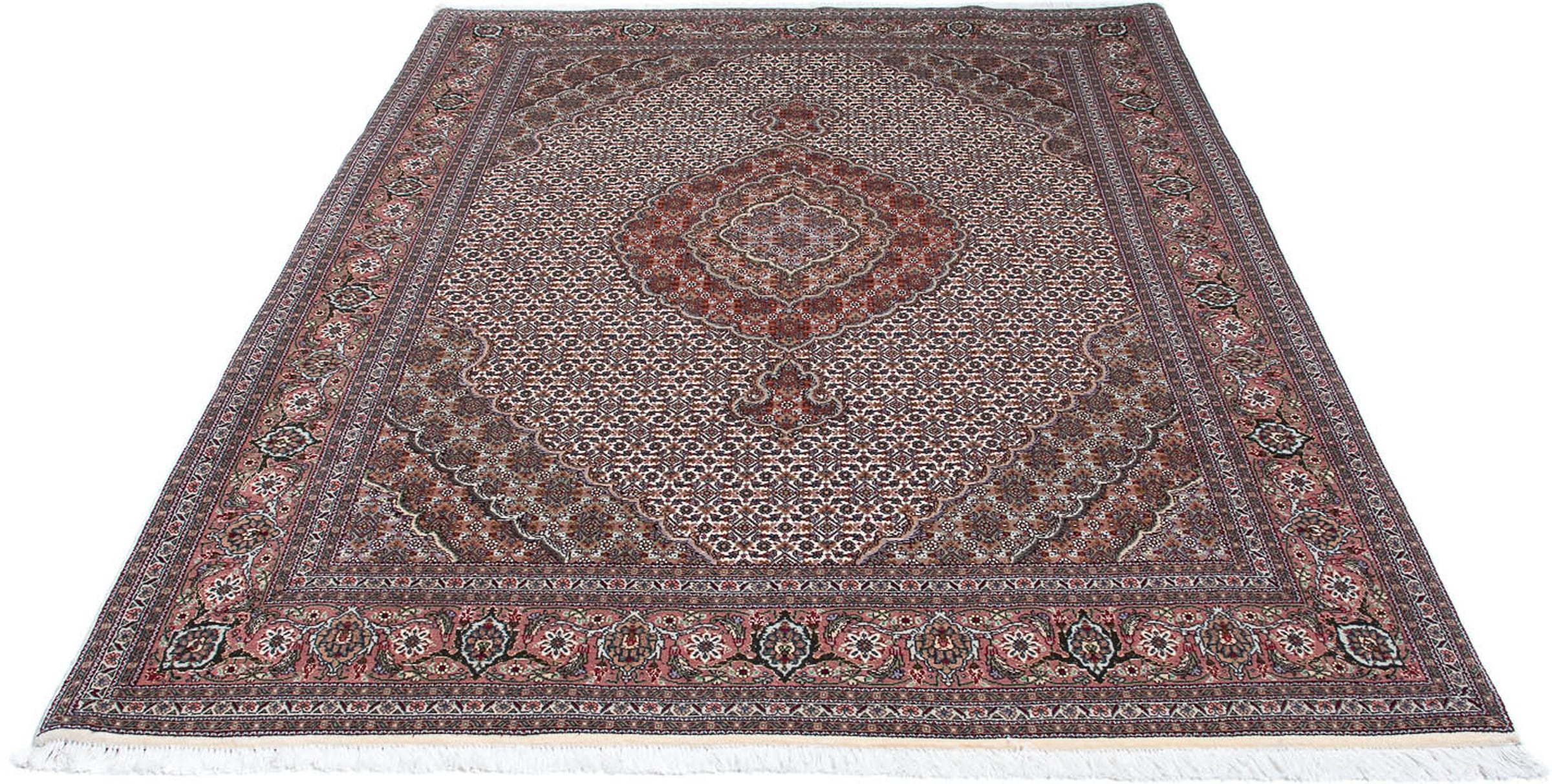 morgenland Orientteppich »Perser - Täbriz - 212 x 153 cm - hellbraun«, rech günstig online kaufen