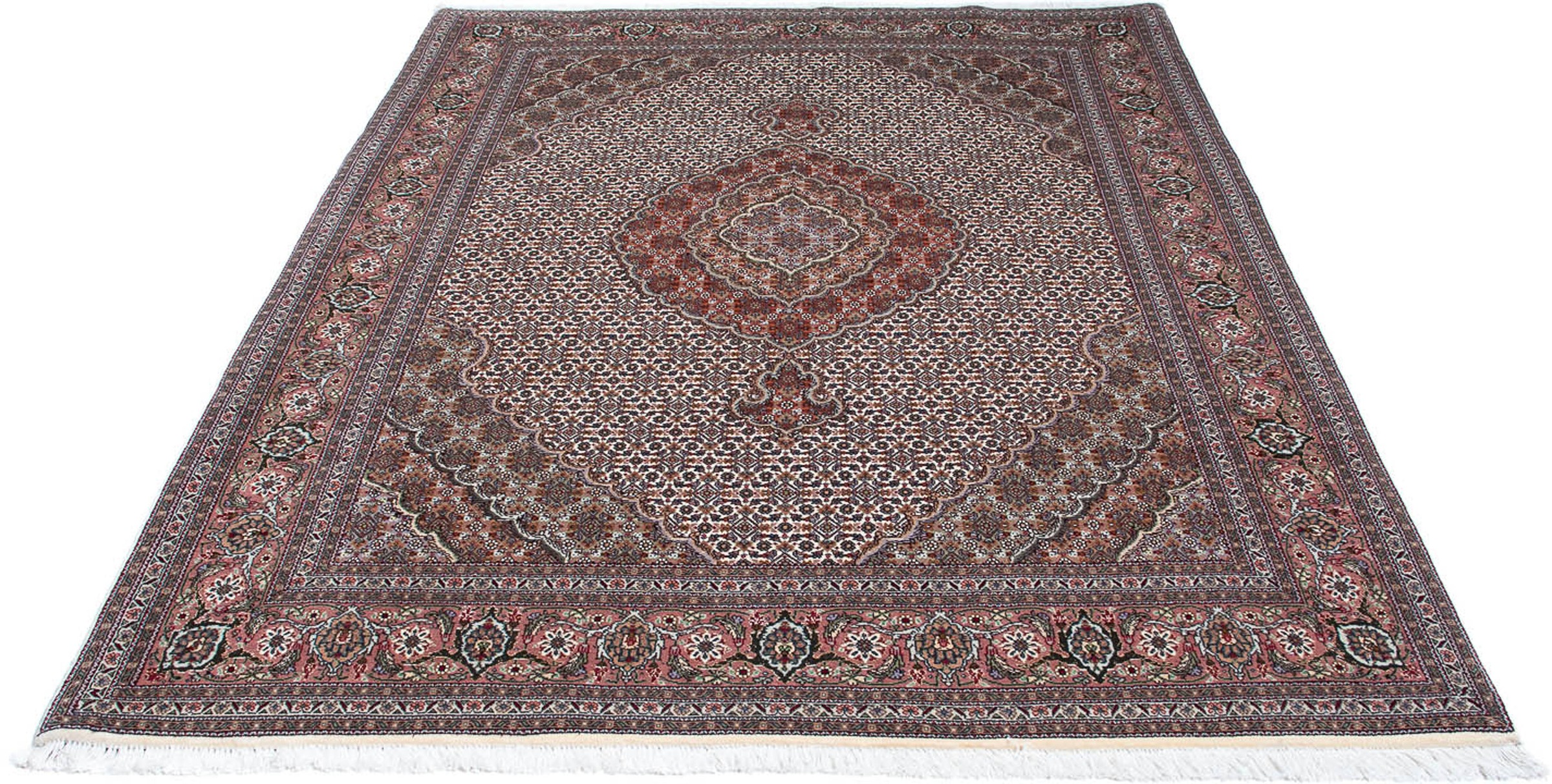 morgenland Orientteppich »Perser - Täbriz - 212 x 153 cm - hellbraun«, rech günstig online kaufen