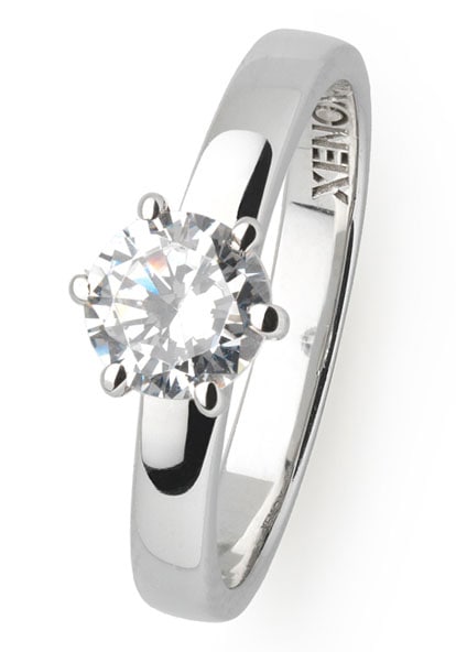 XENOX Fingerring »XS KRAPPE SILBER, XS7356«, mit Zirkonia (synth.)